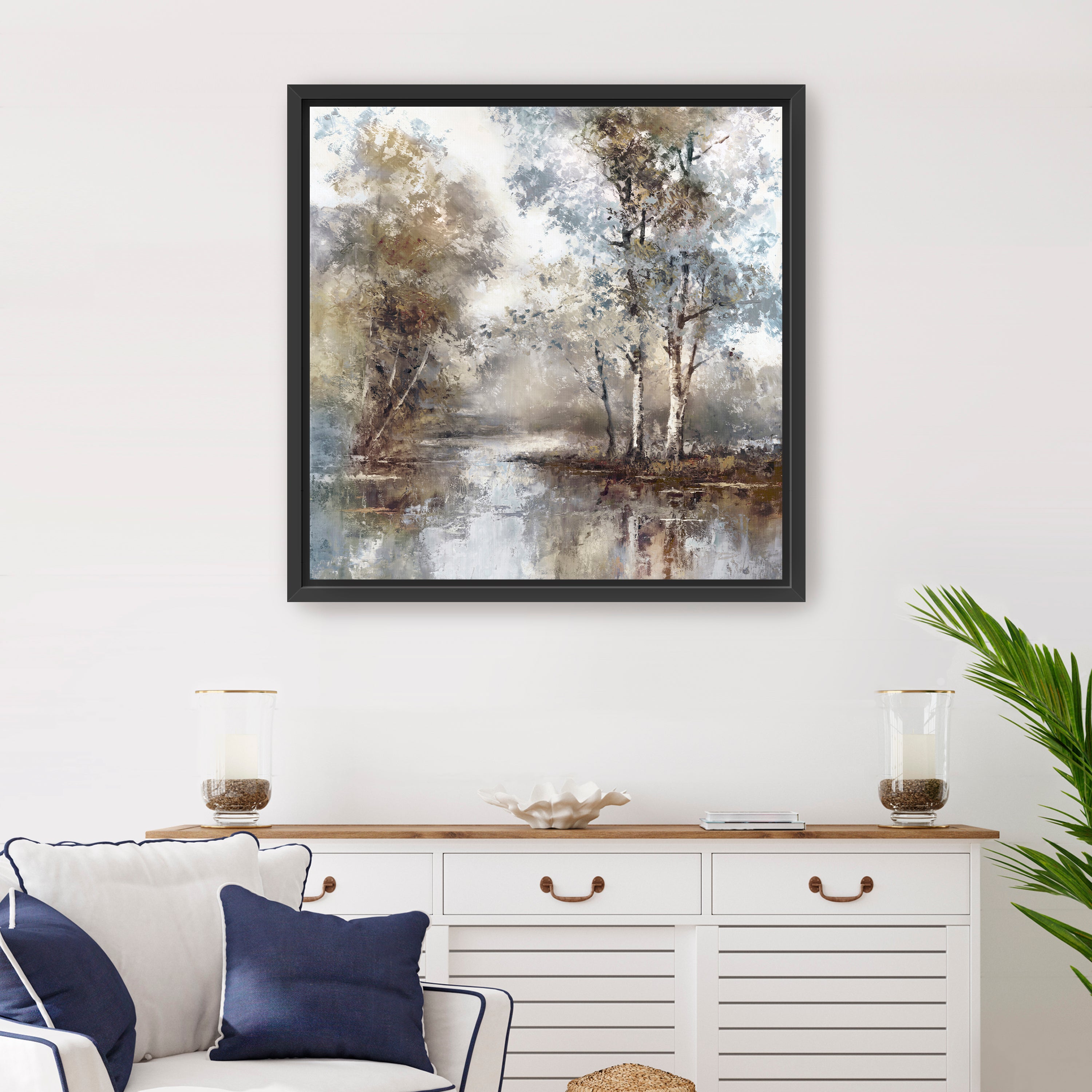 Meandering River Canvas Giclee