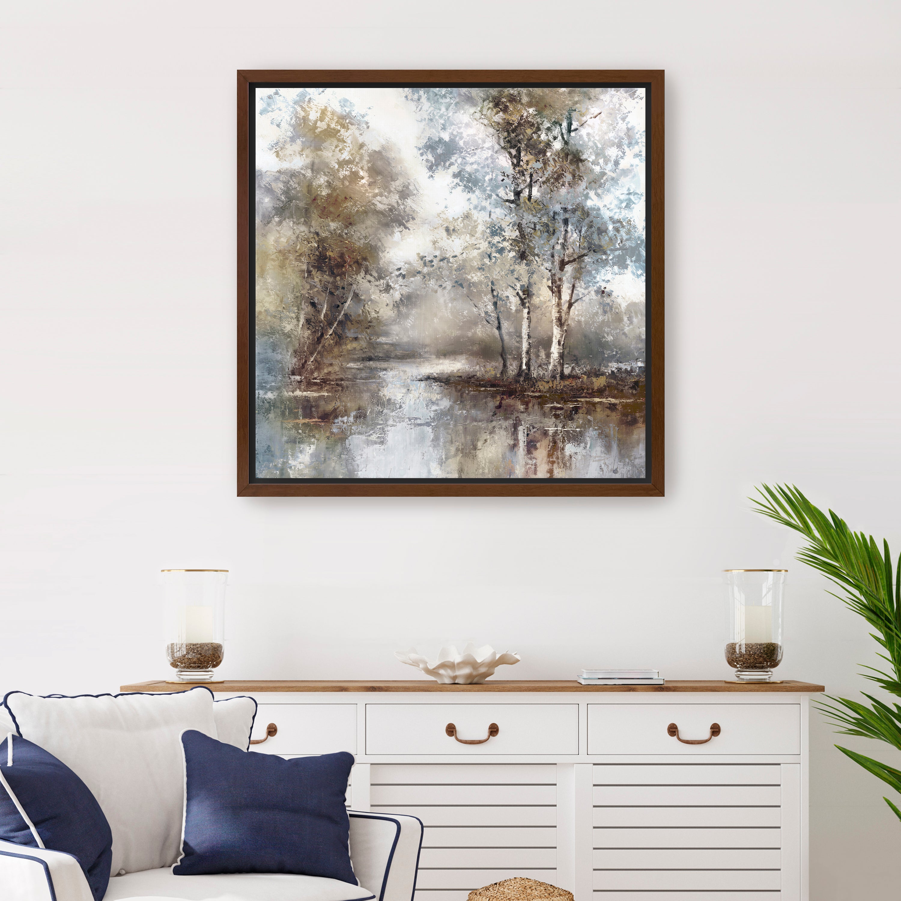 Meandering River Canvas Giclee