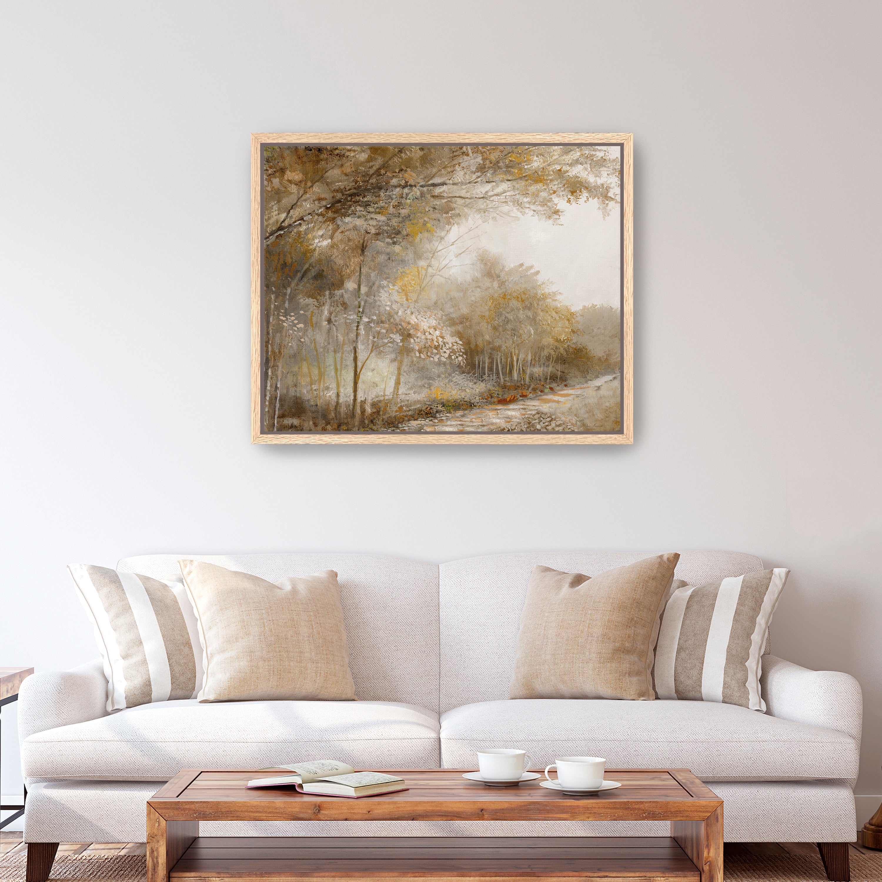 Autumn Forest Park Canvas Giclee