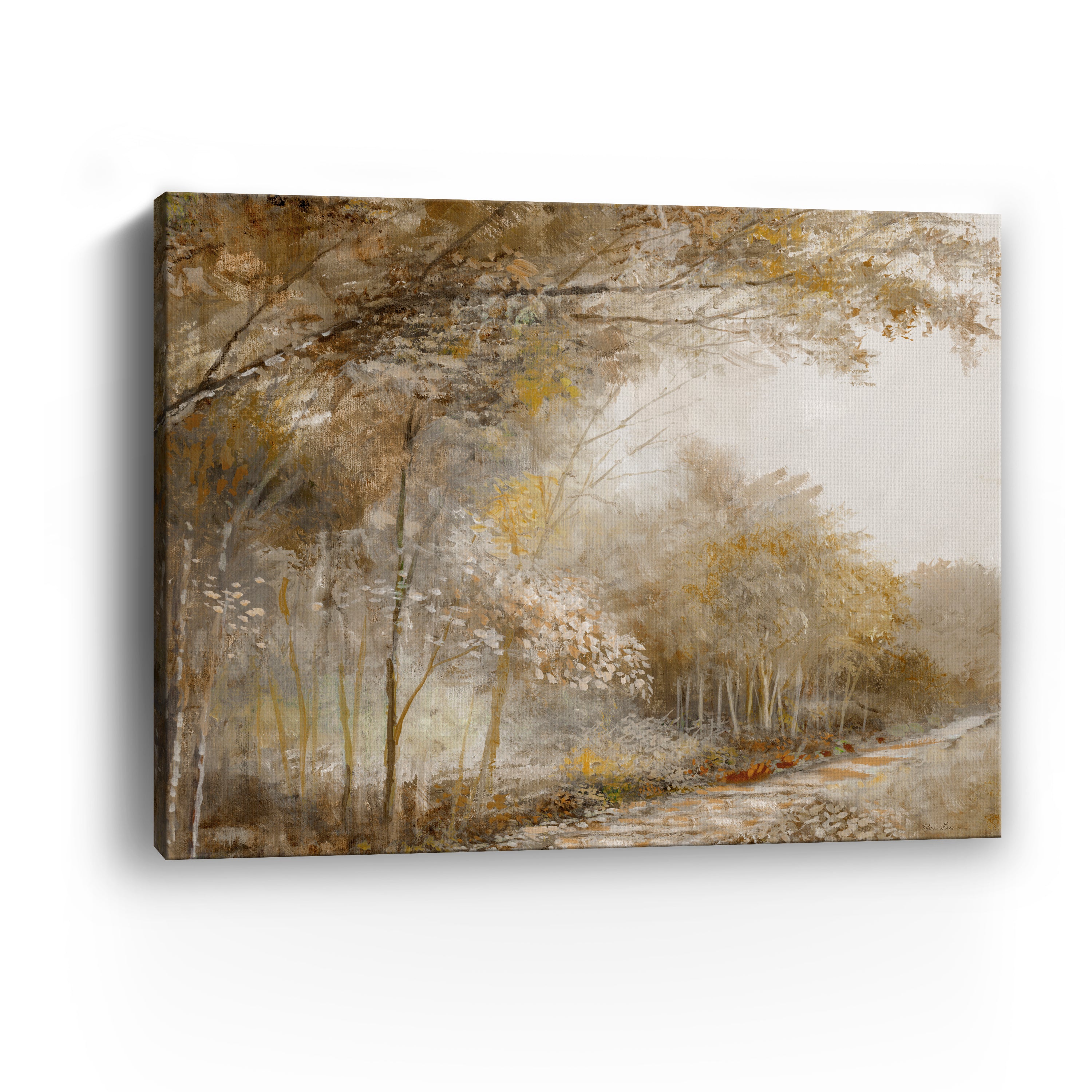 Autumn Forest Park Canvas Giclee