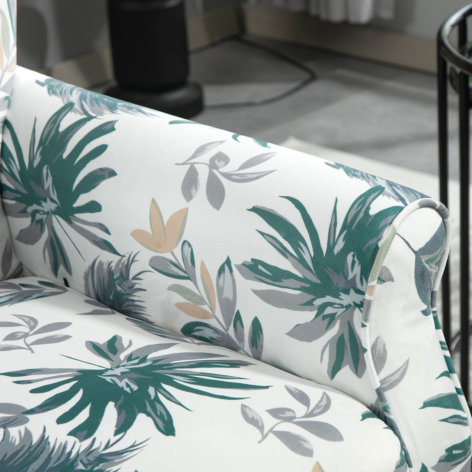 Mid-Century Modern Wingback Accent Chair