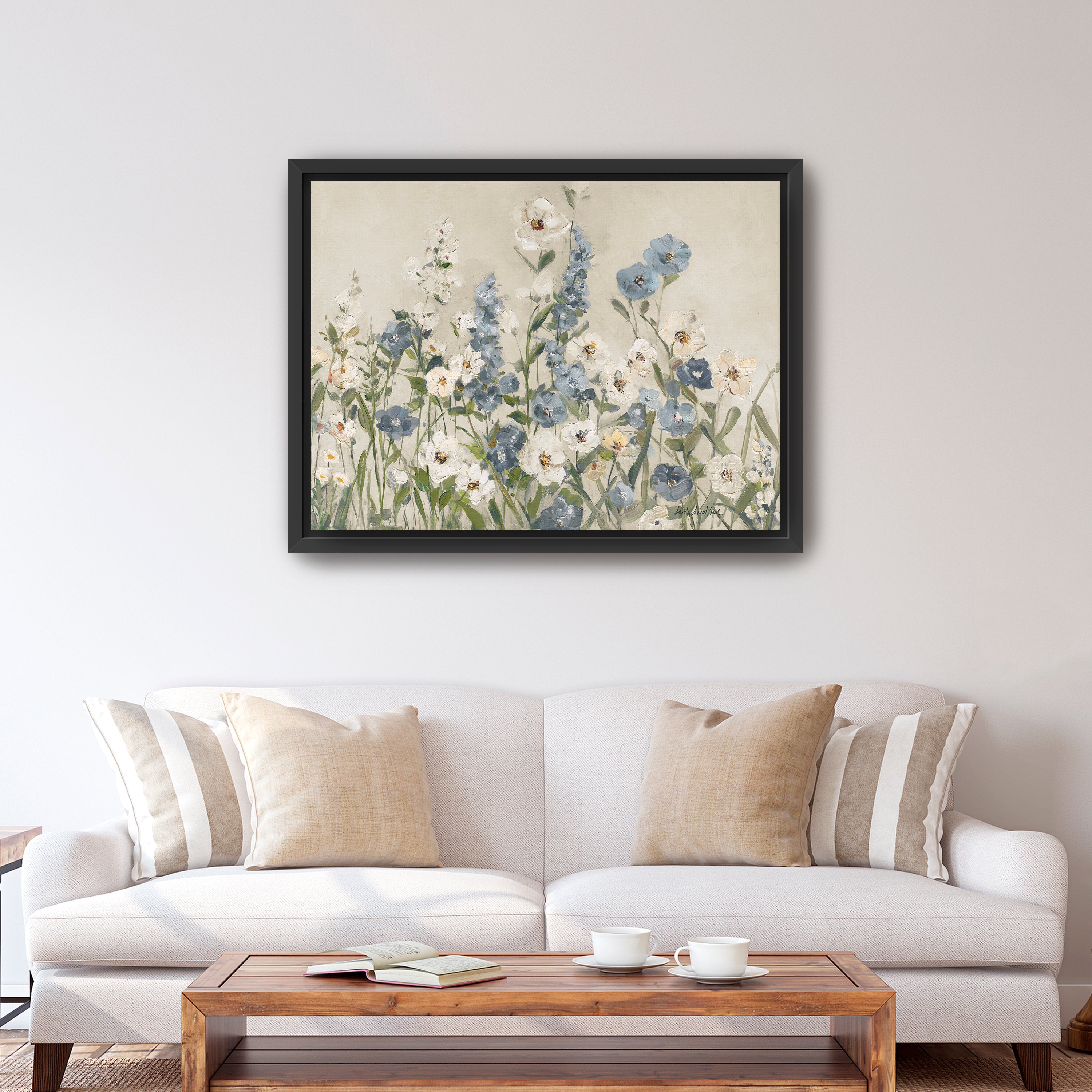 Field of Blue Canvas Giclee
