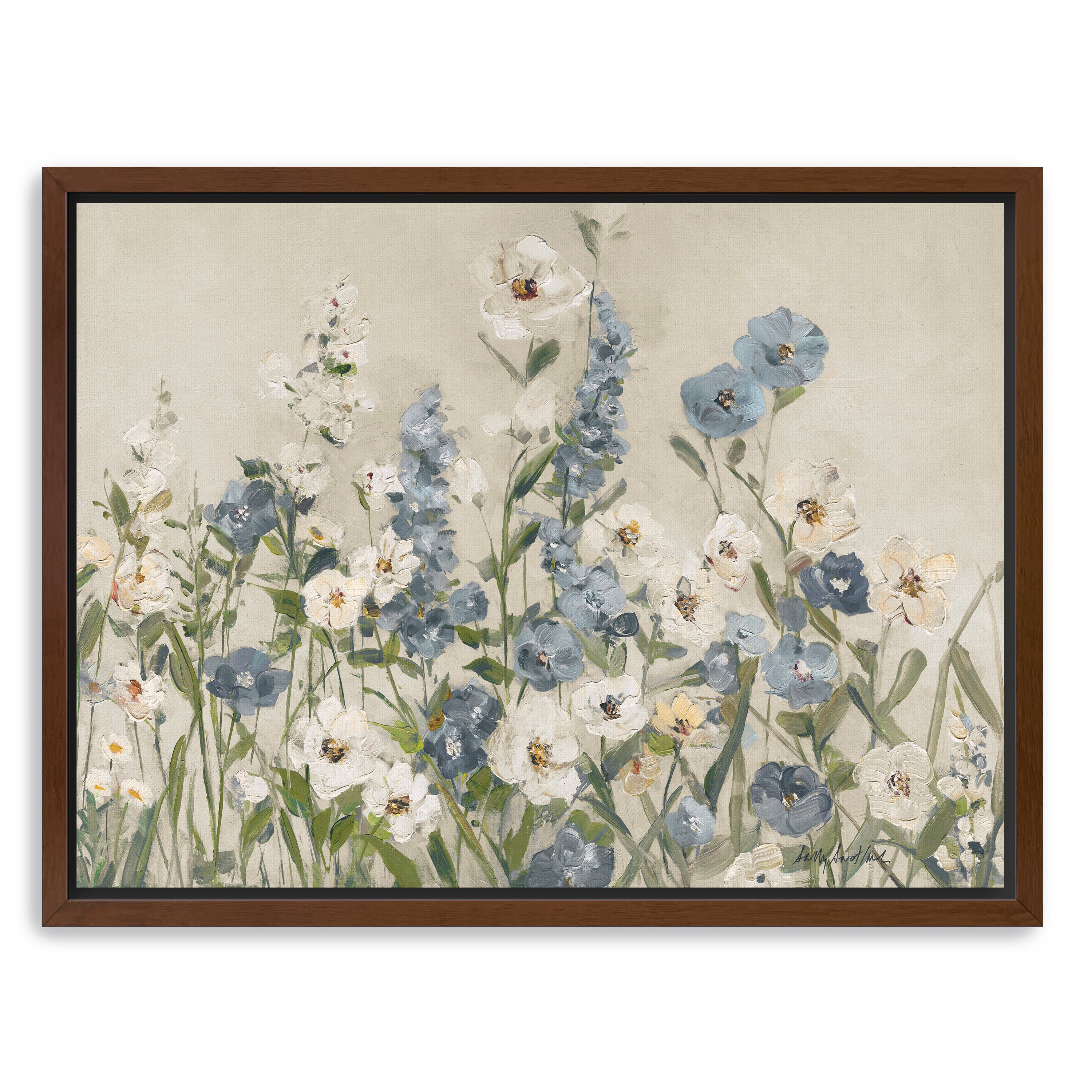 Field of Blue Canvas Giclee