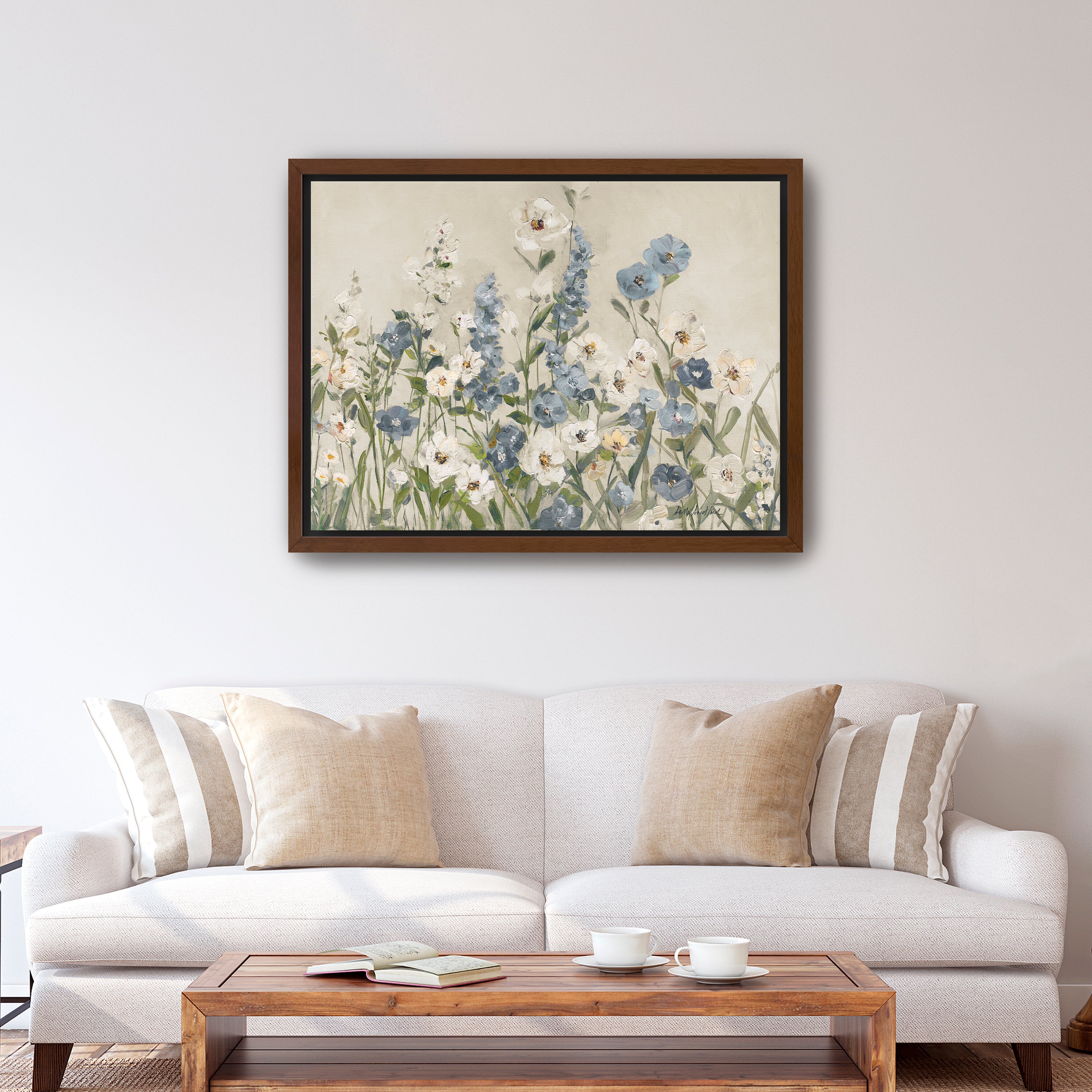 Field of Blue Canvas Giclee