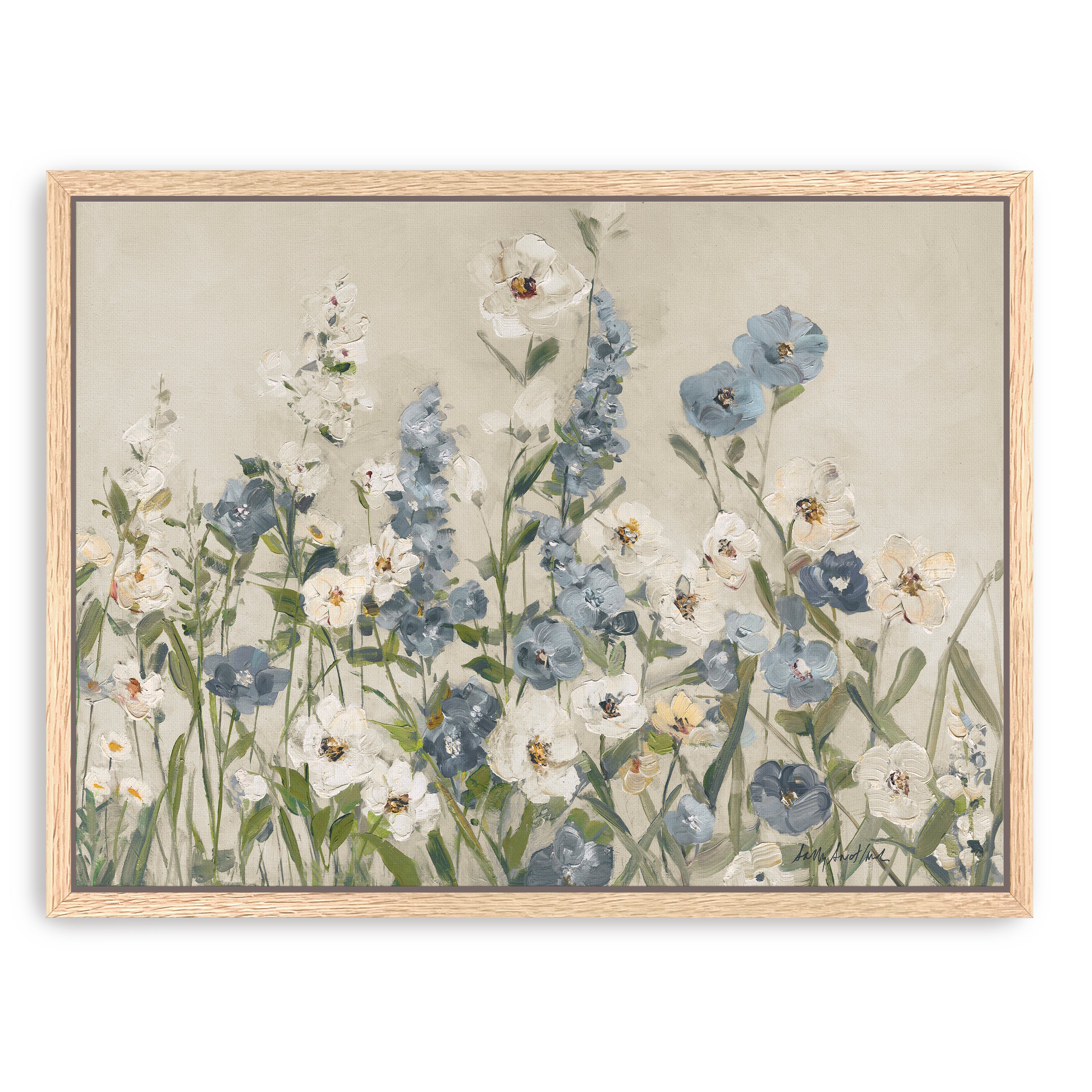 Field of Blue Canvas Giclee