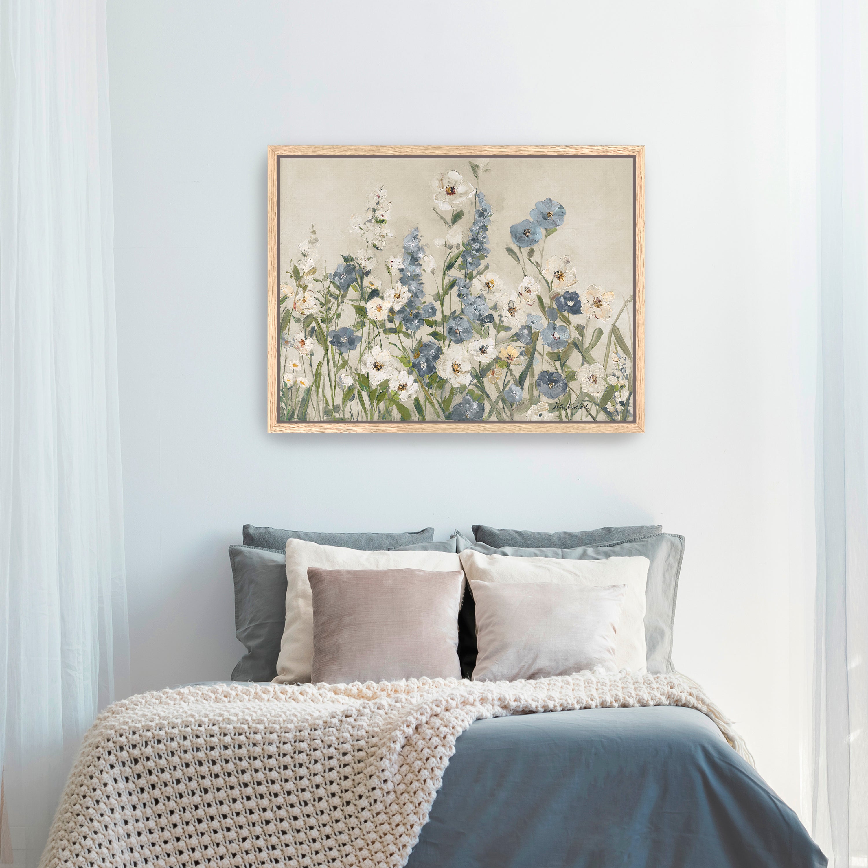 Field of Blue Canvas Giclee