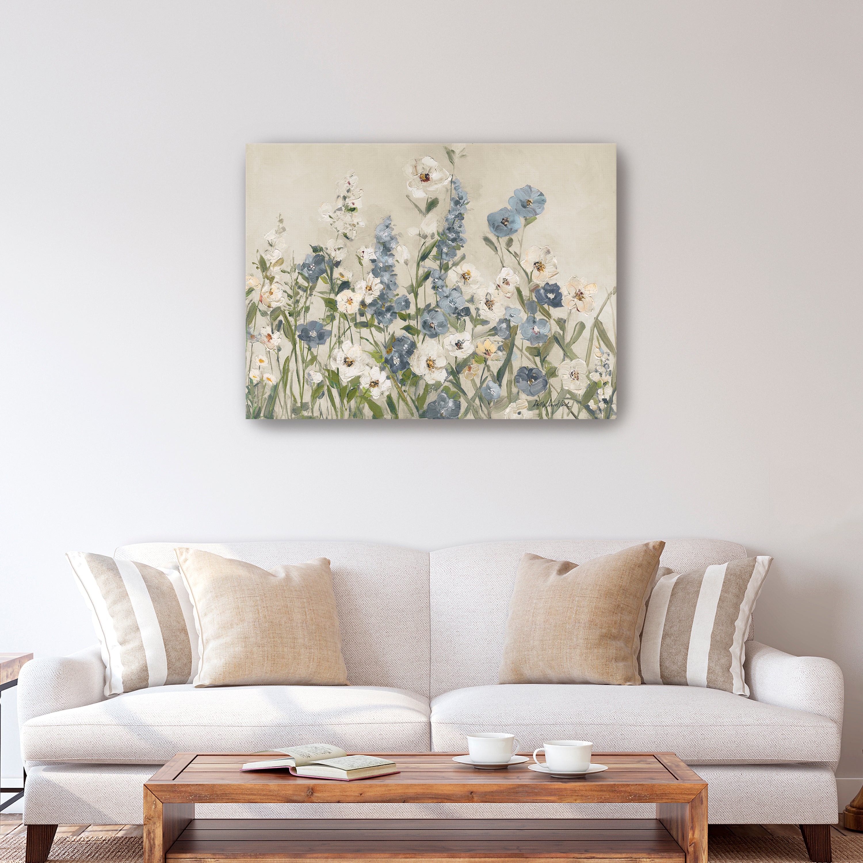 Field of Blue Canvas Giclee