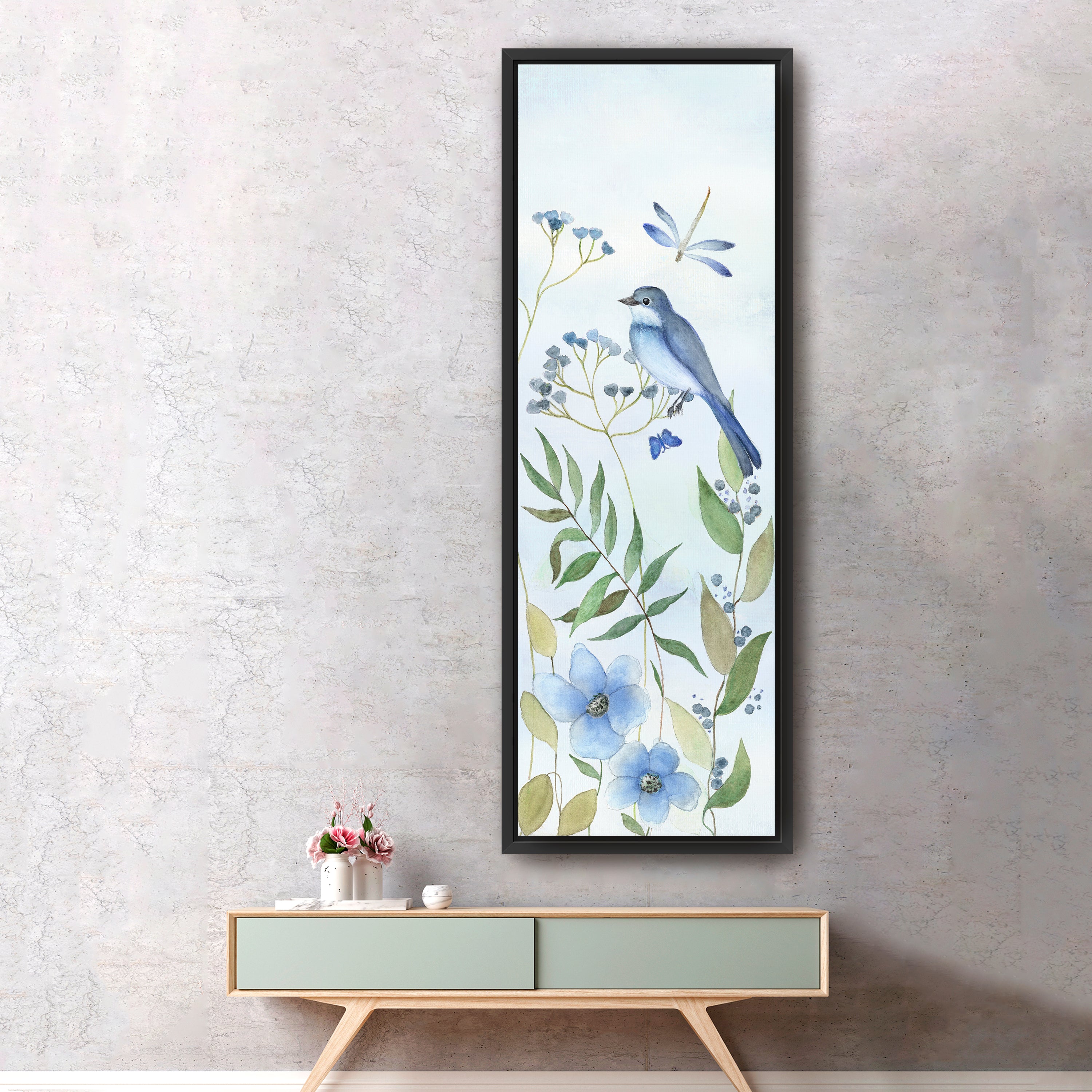 Meadow Bluebird II Canvas Giclee