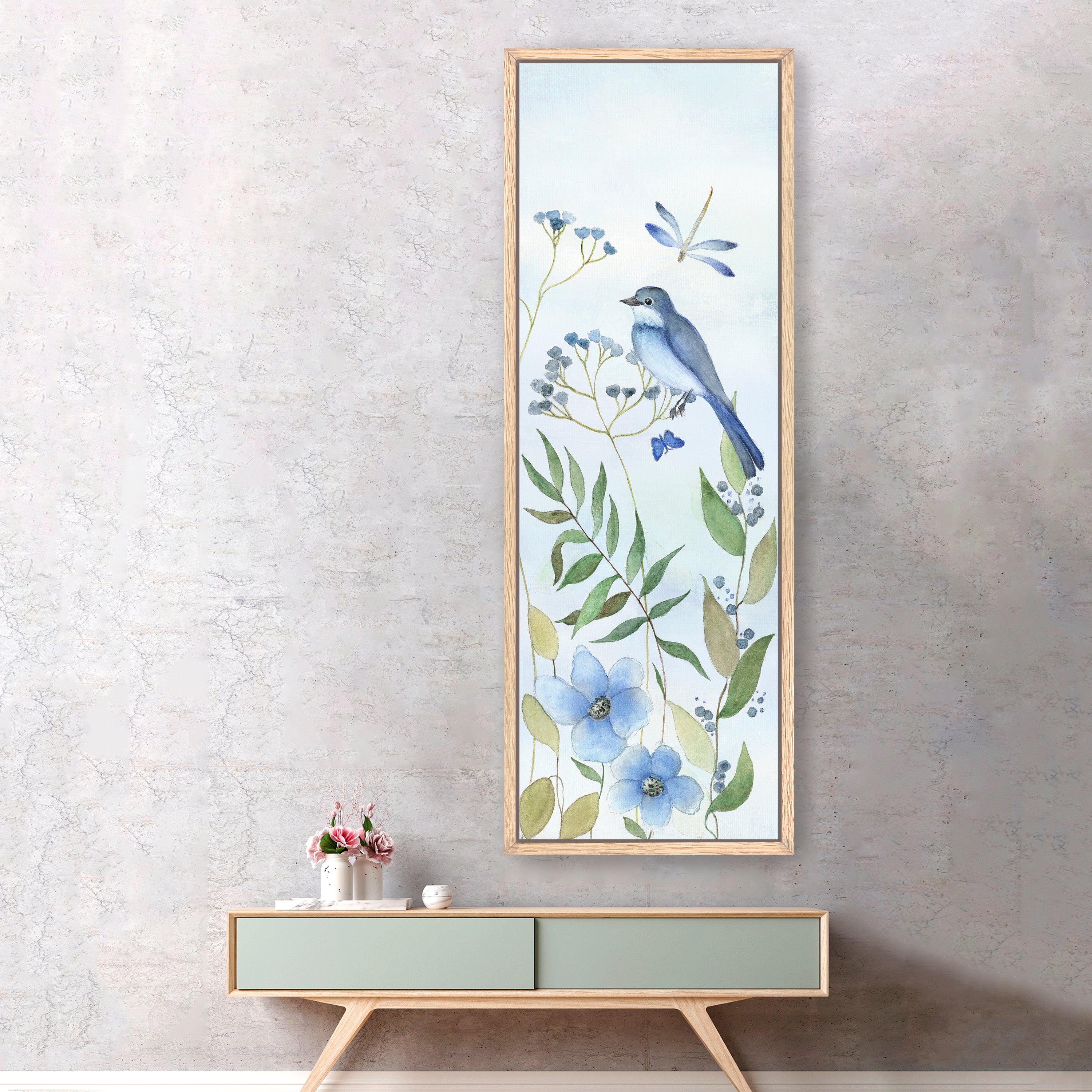 Meadow Bluebird II Canvas Giclee