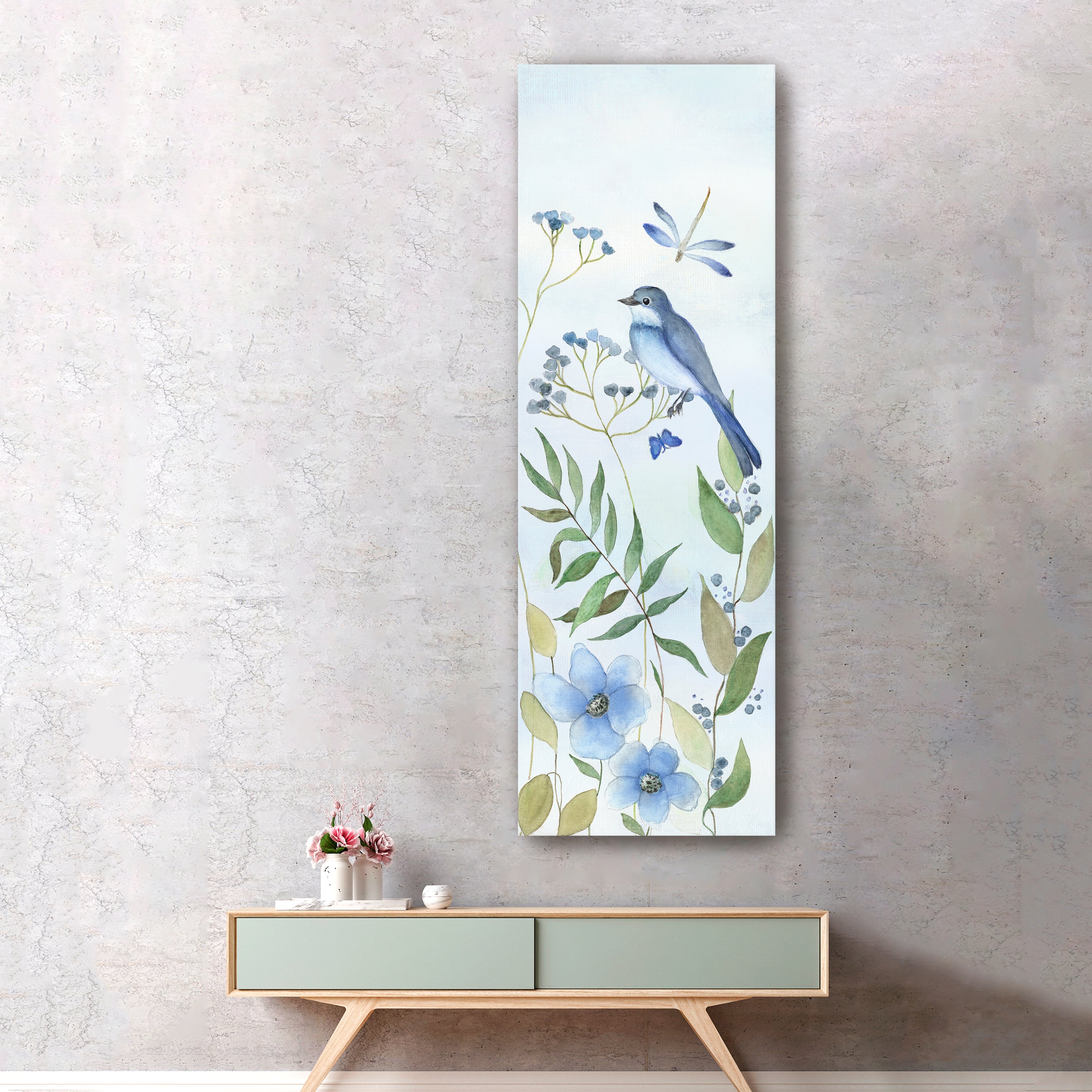 Meadow Bluebird II Canvas Giclee
