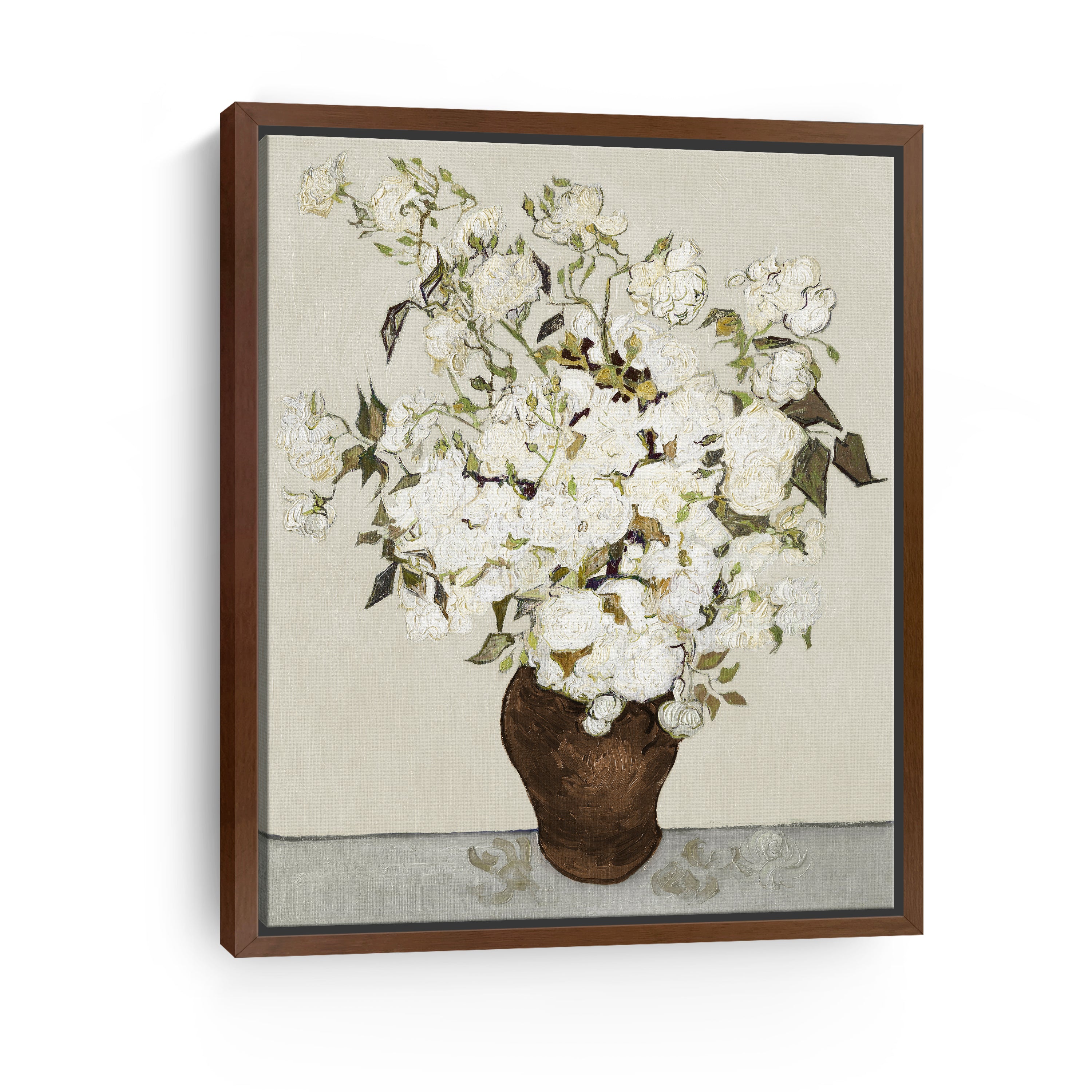 Neutral Roses Canvas Giclee