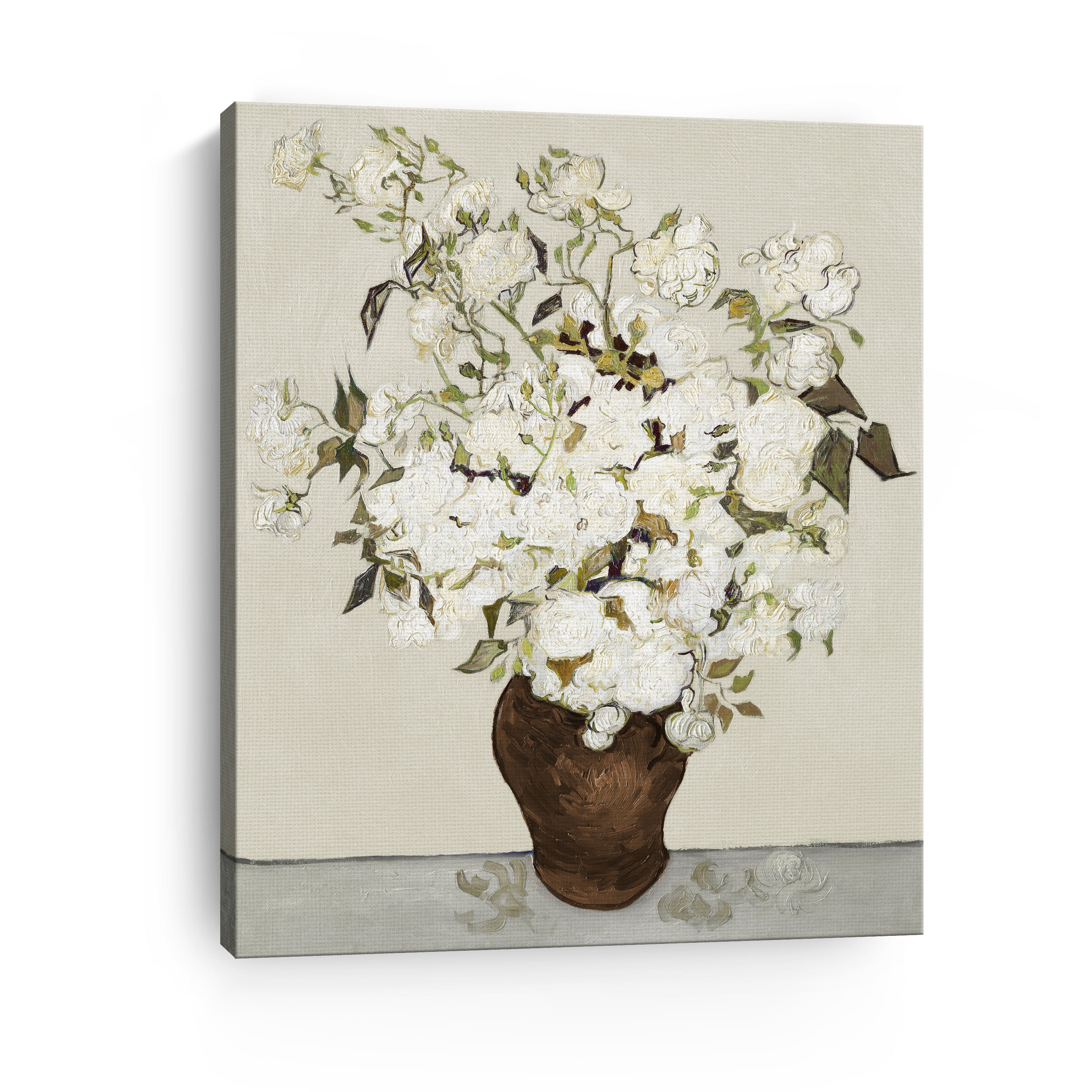 Neutral Roses Canvas Giclee