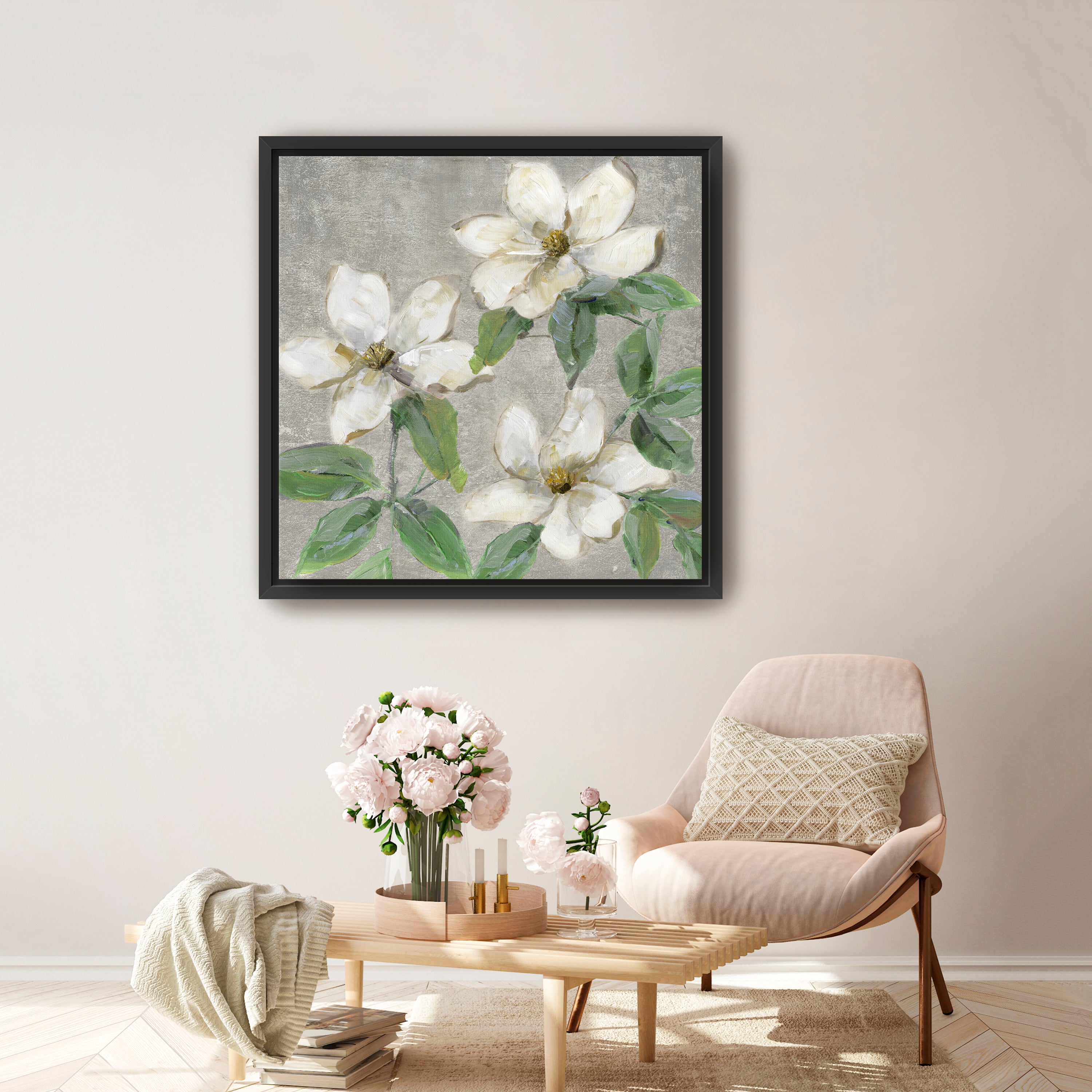 Glimmering Magnolias II Canvas Giclee