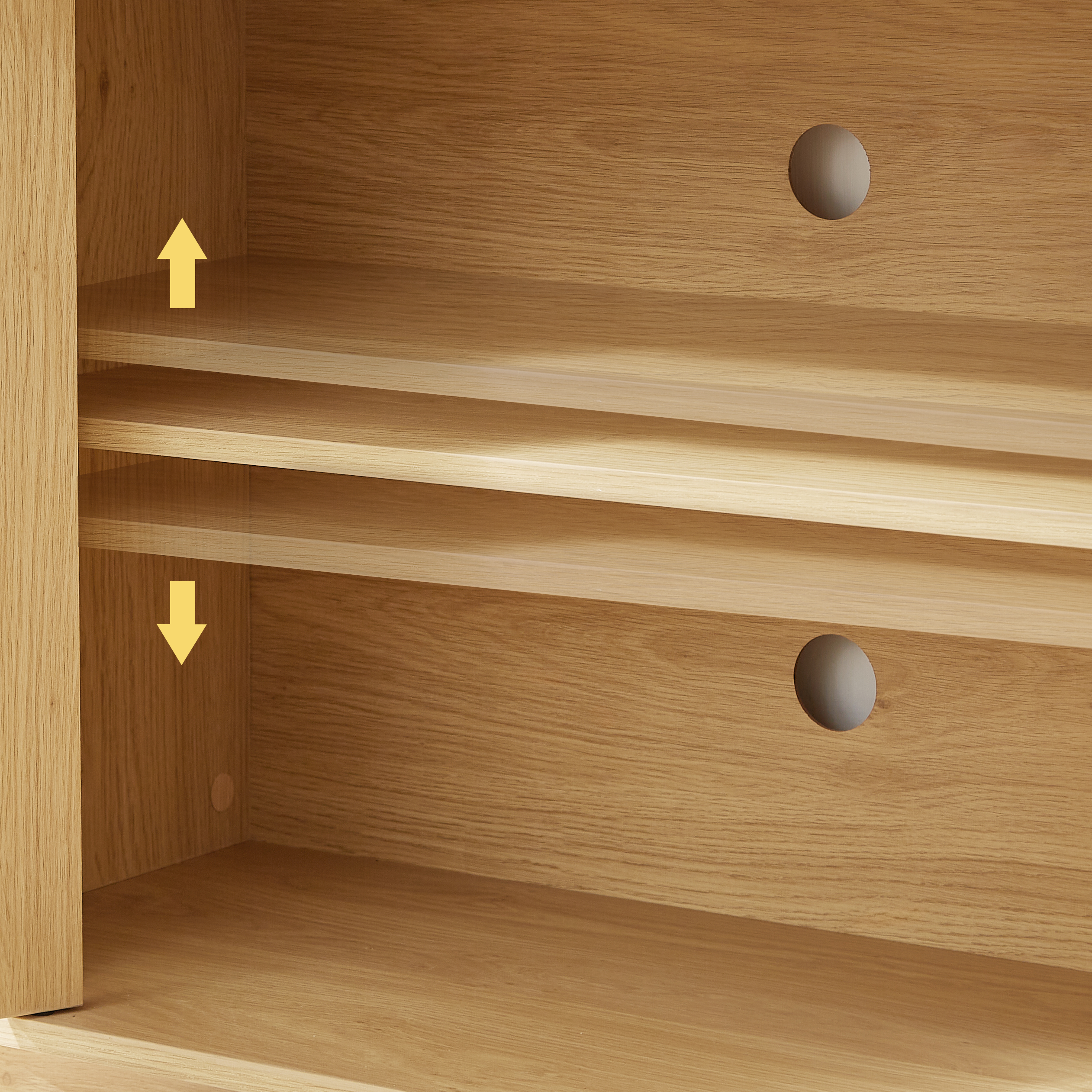 Rattan Cane Door Sideboard Storage Cabinet