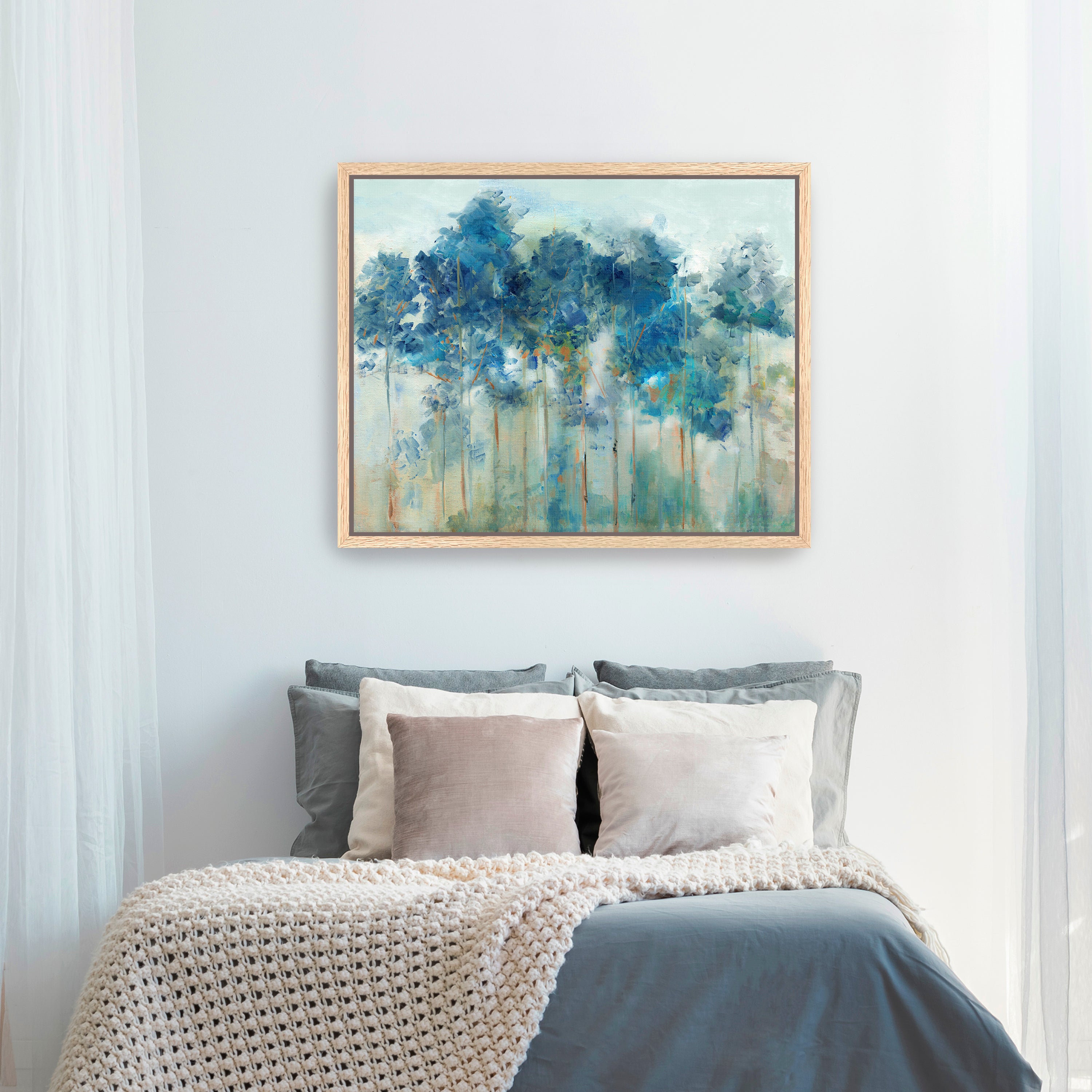 Blue Groves Canvas Giclee