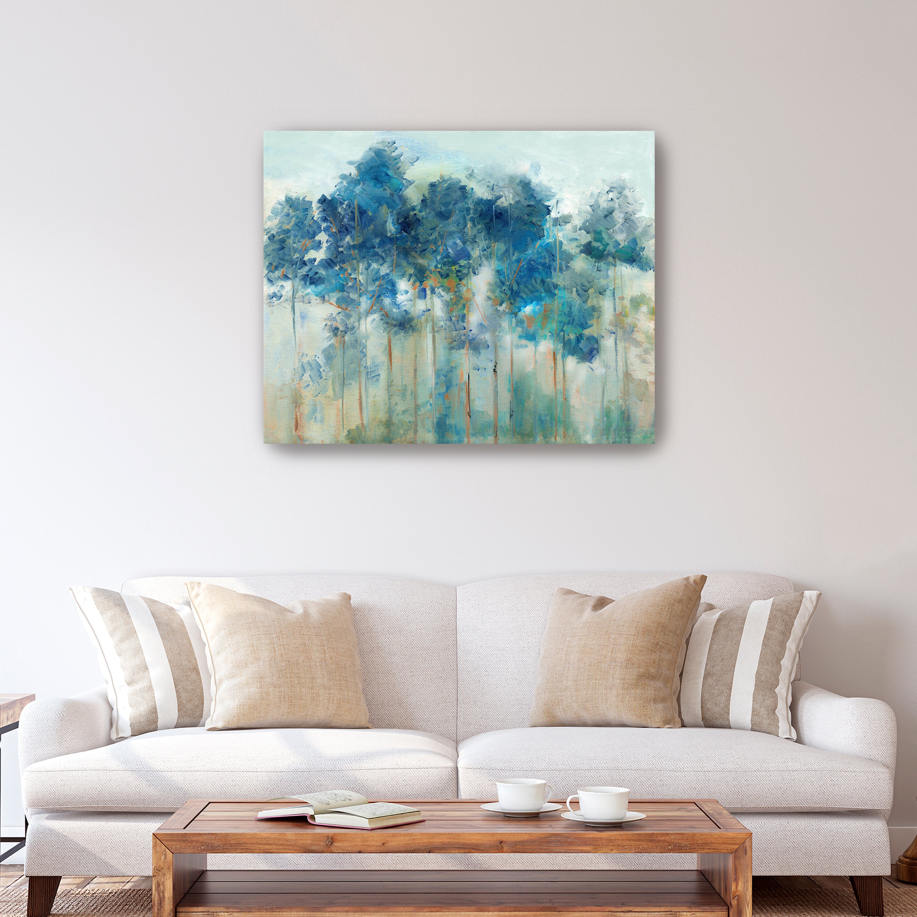 Blue Groves Canvas Giclee