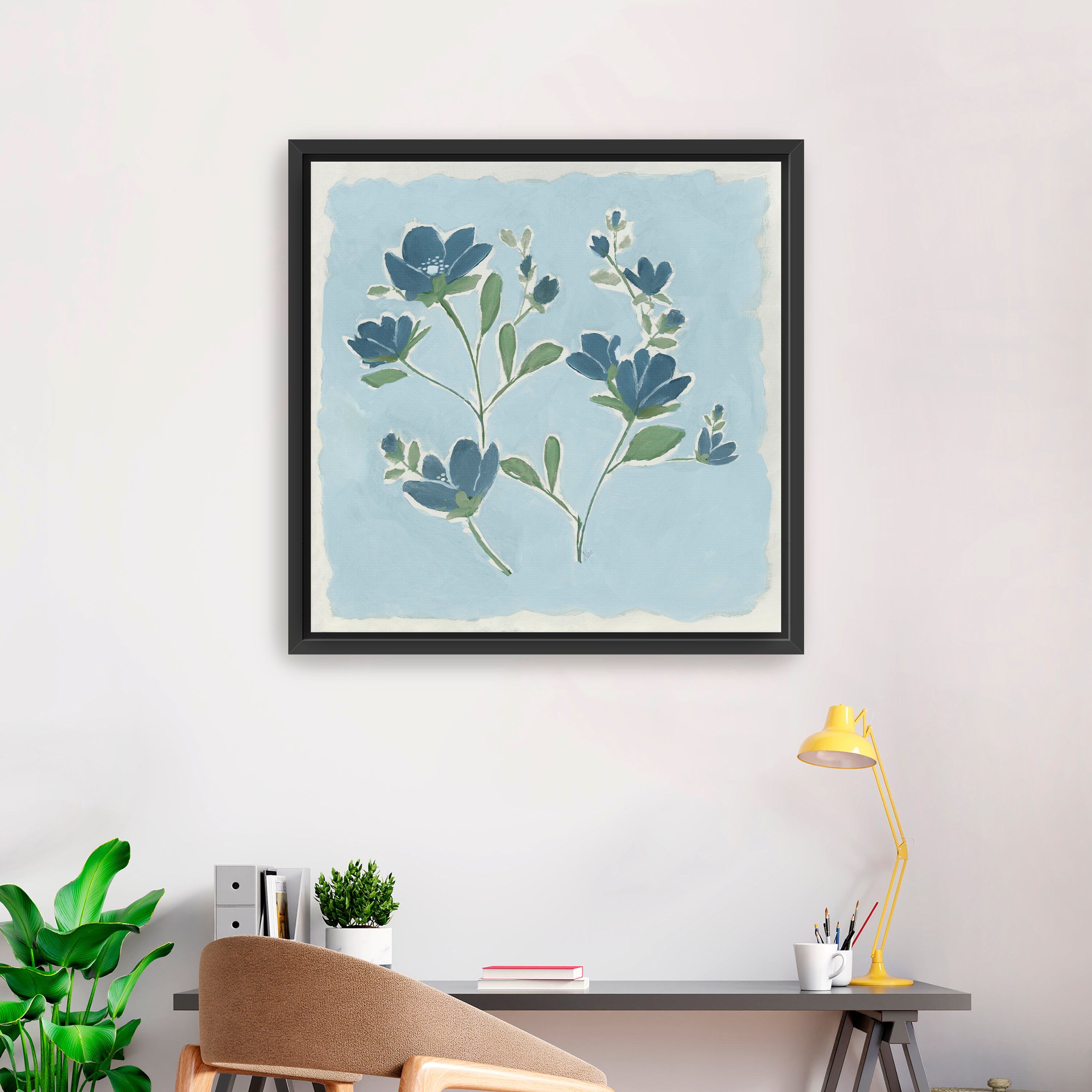 Blue on Blue II Canvas Giclee
