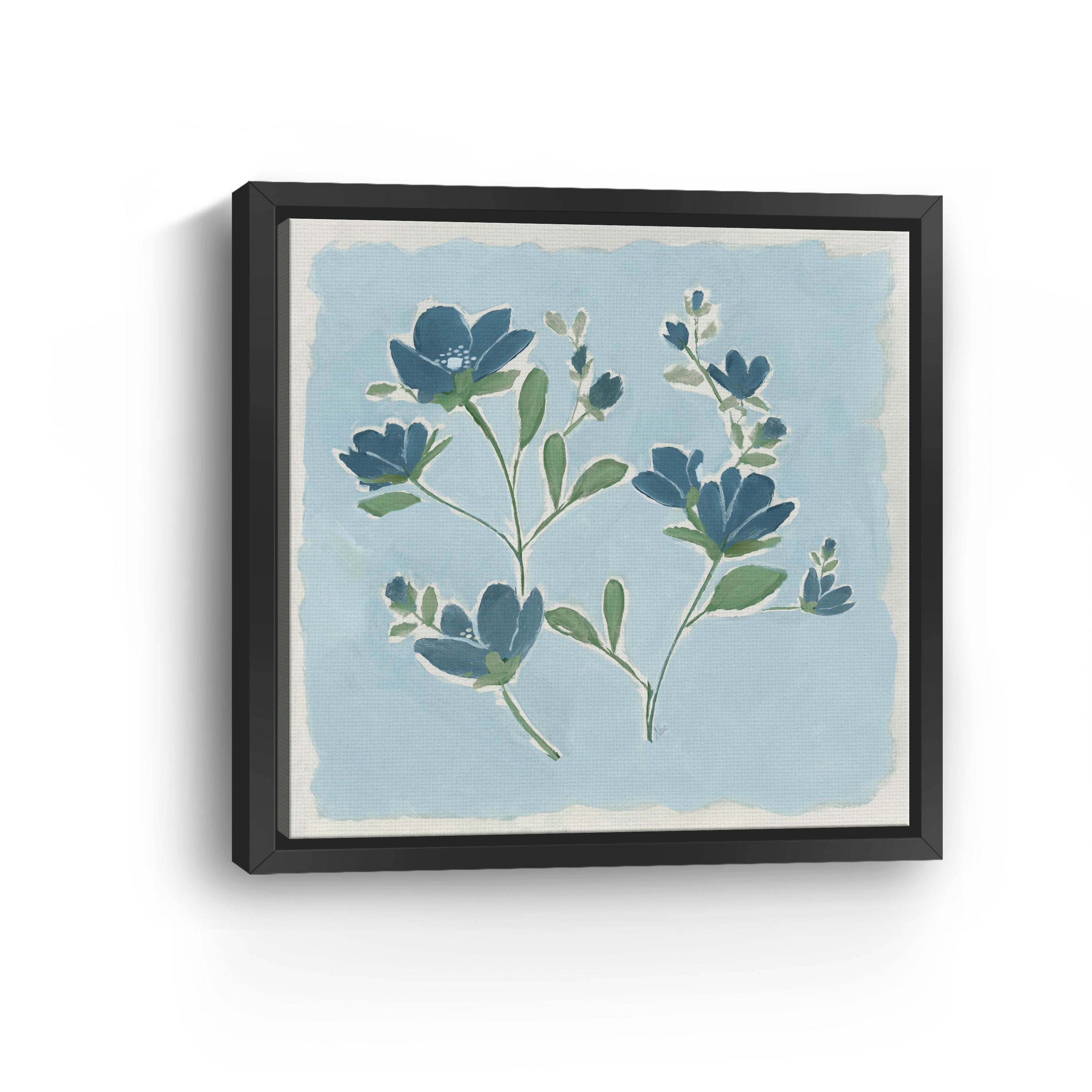 Blue on Blue II Canvas Giclee