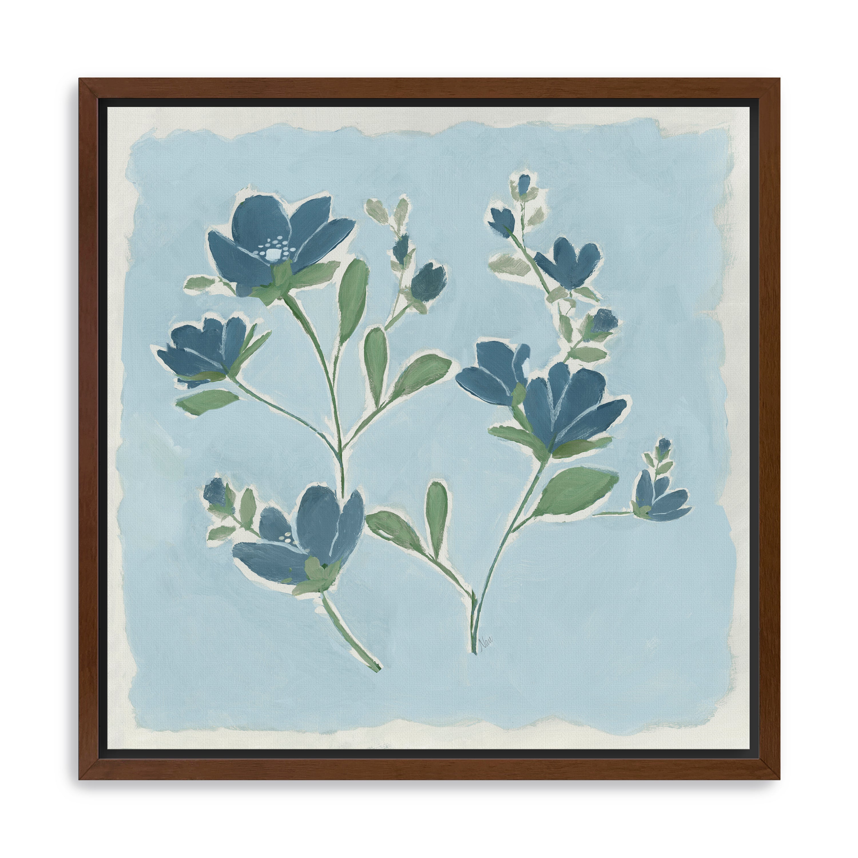 Blue on Blue II Canvas Giclee