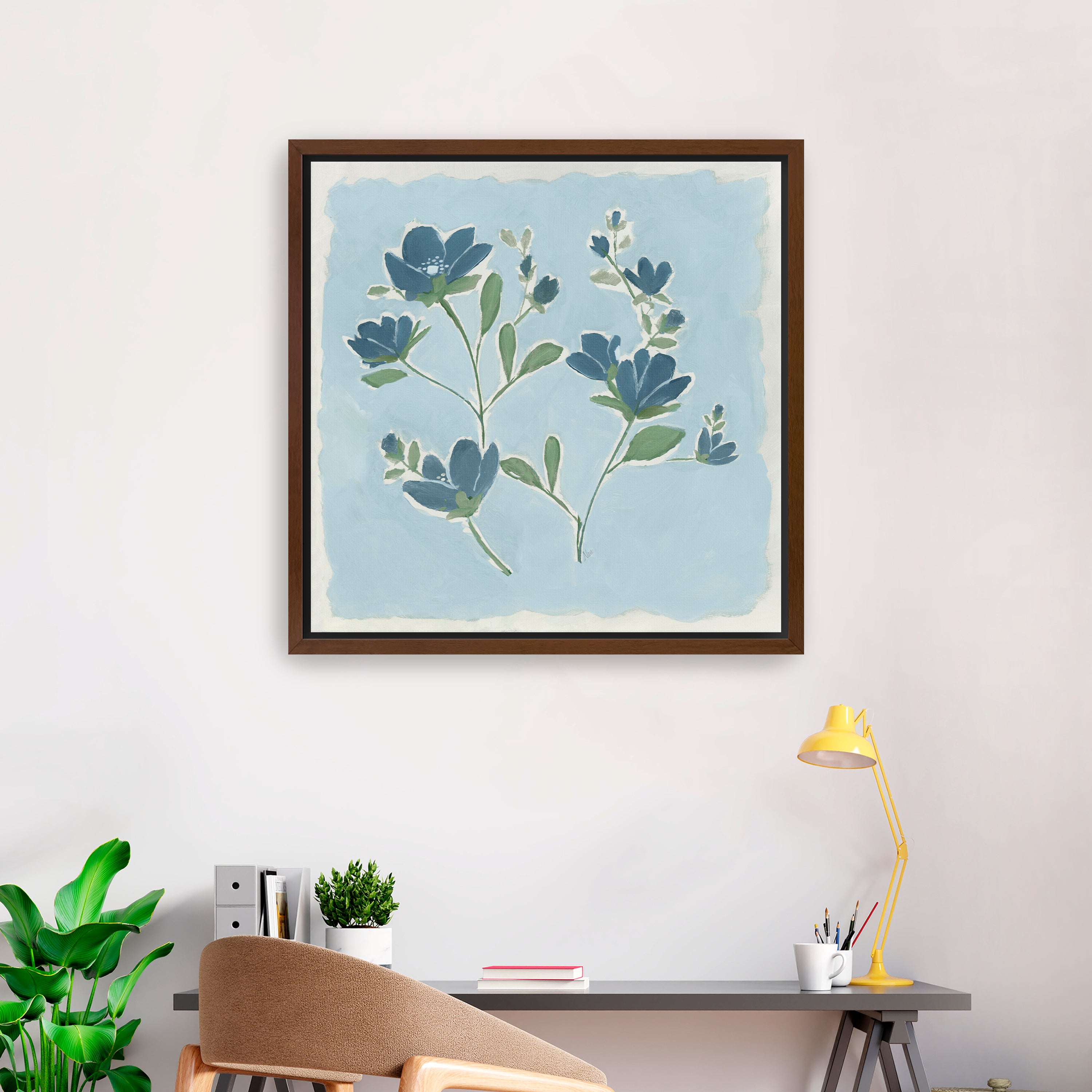 Blue on Blue II Canvas Giclee