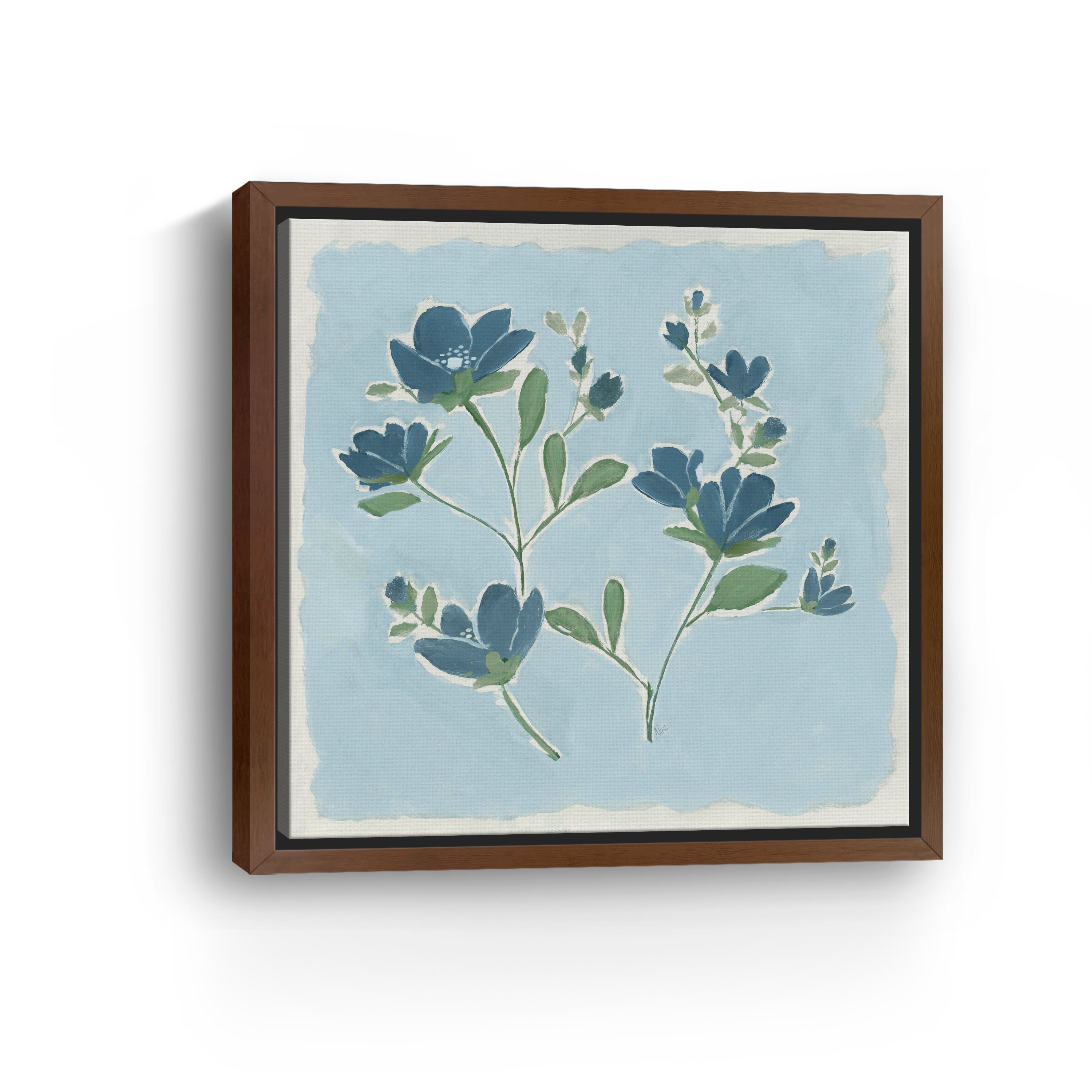 Blue on Blue II Canvas Giclee