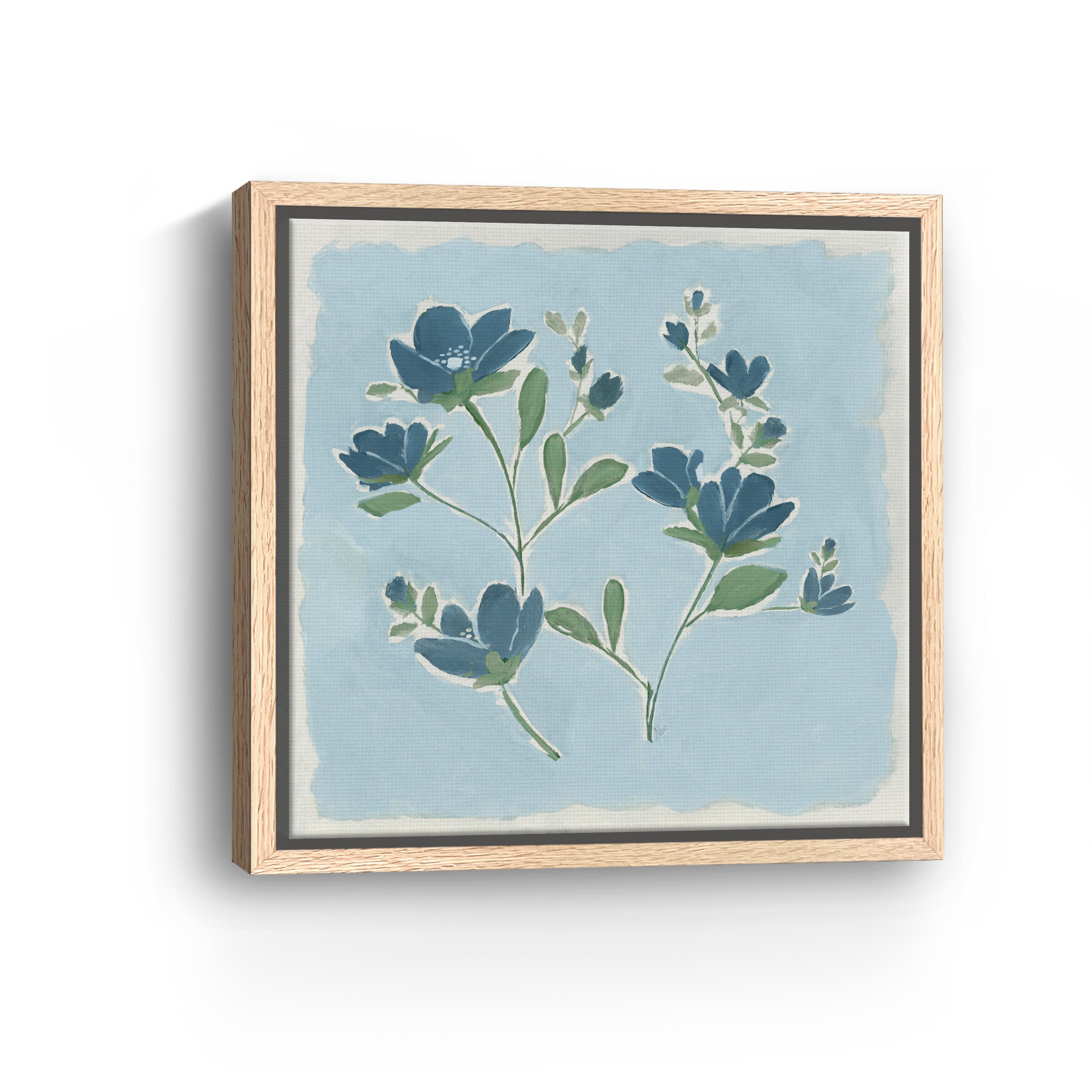 Blue on Blue II Canvas Giclee