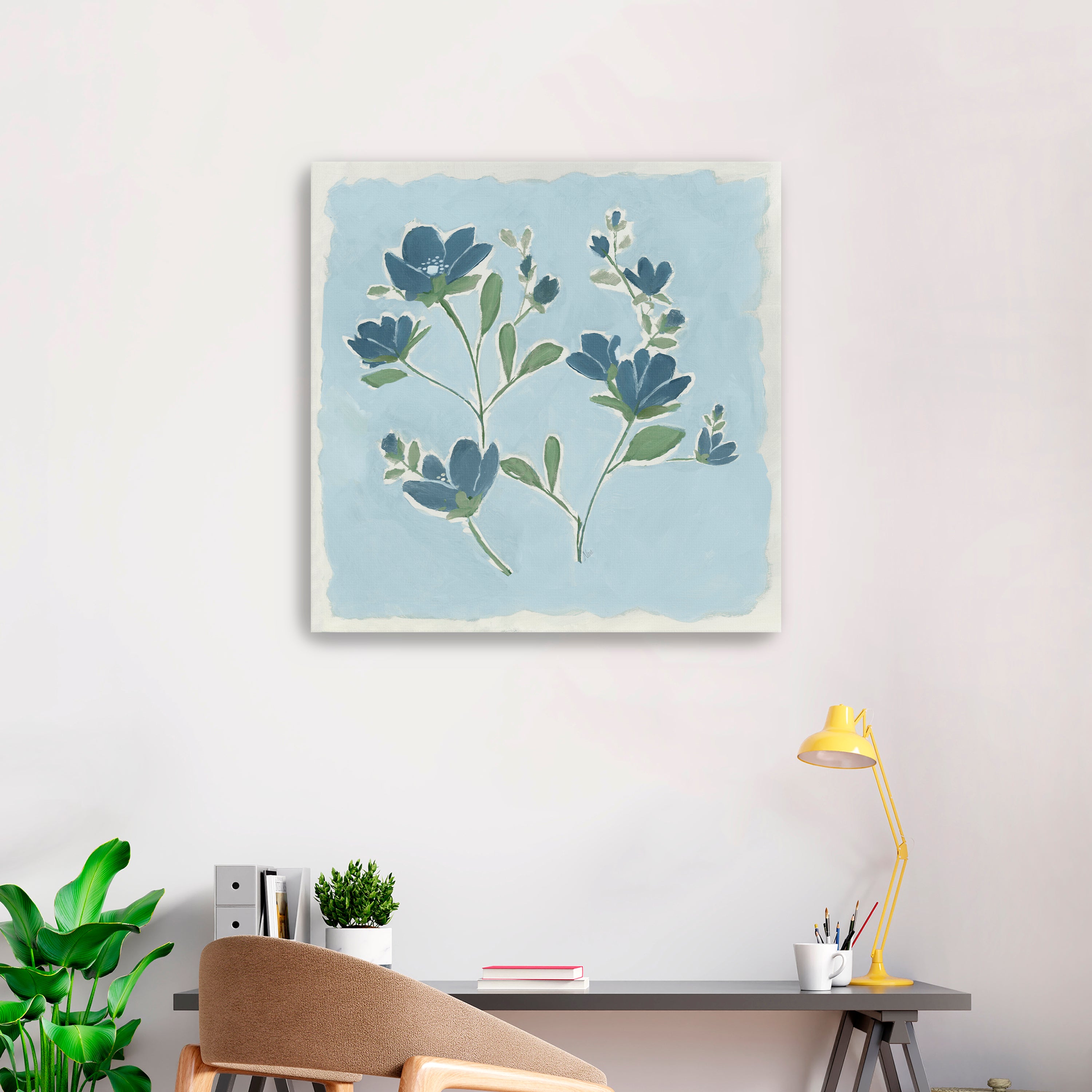 Blue on Blue II Canvas Giclee