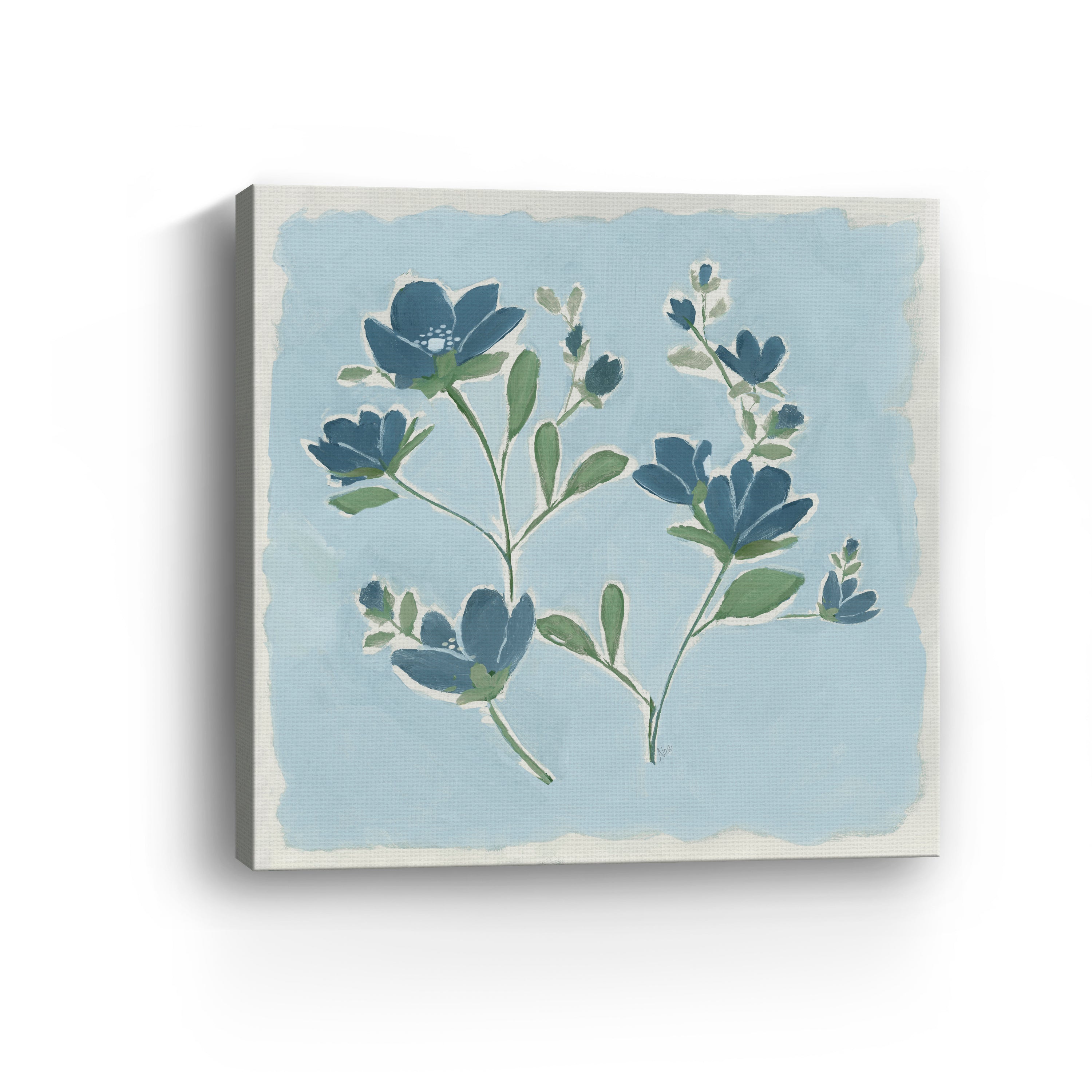 Blue on Blue II Canvas Giclee