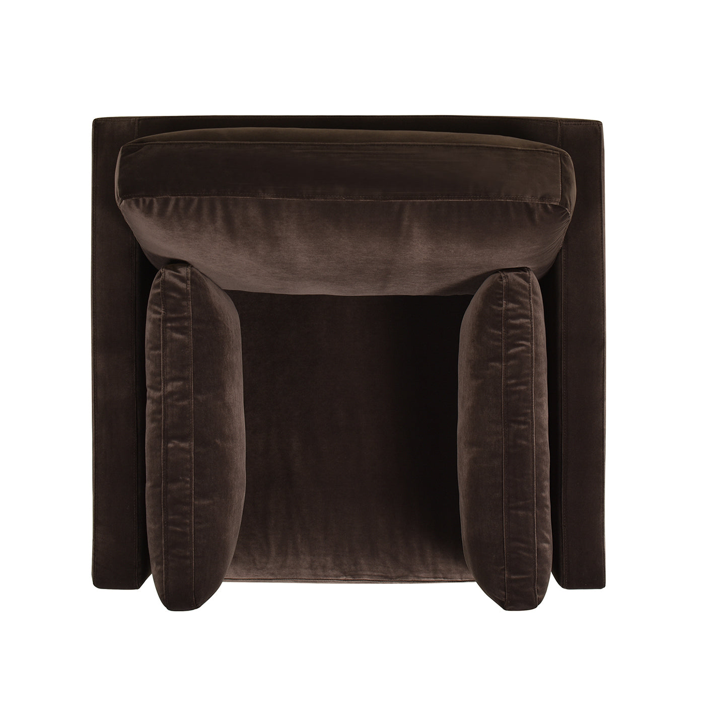 Contour Velvet Upholstered Accent Chair with Removable and Reversible Back - Accent Chairs