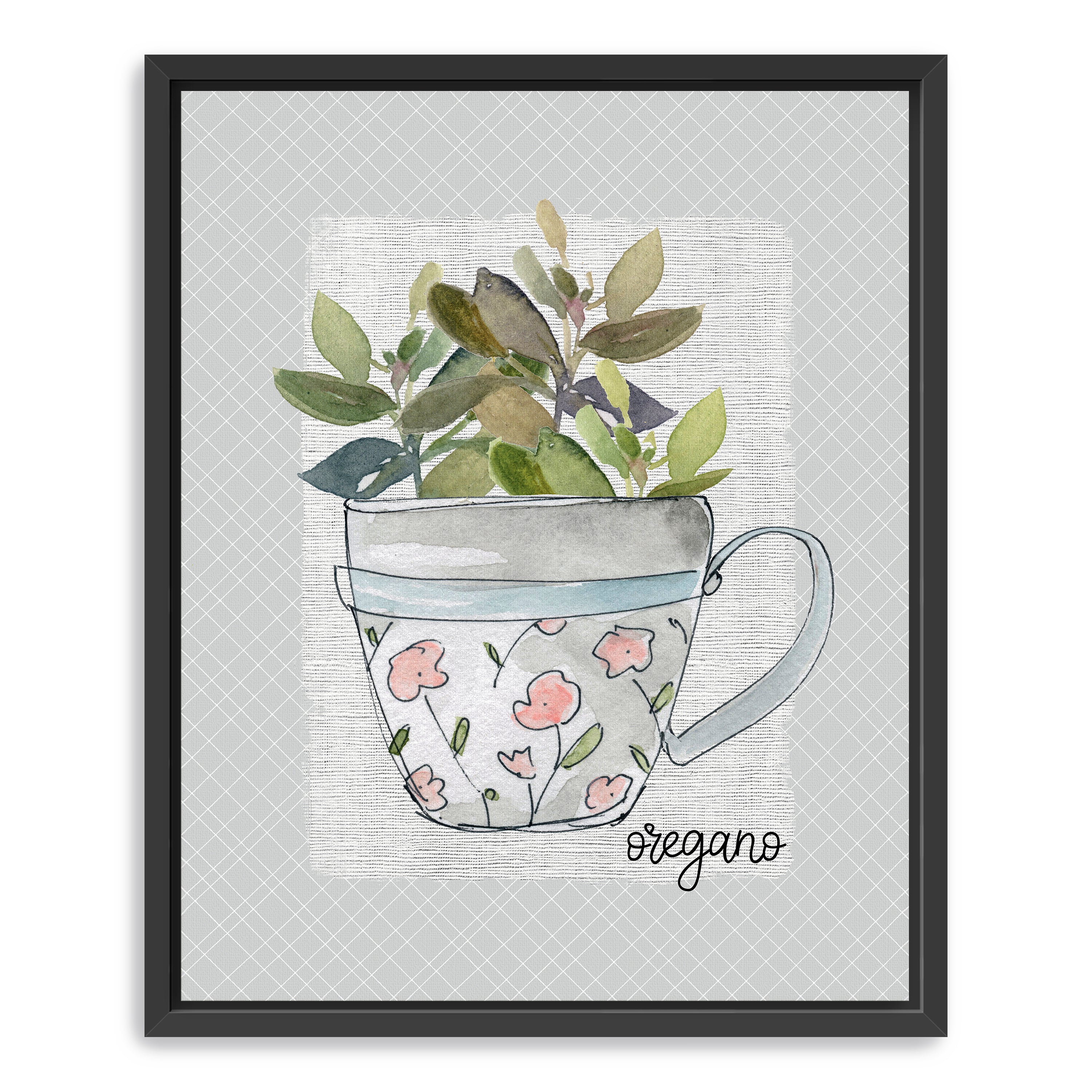 Herbs & Wildflowers Oregano Canvas Giclee