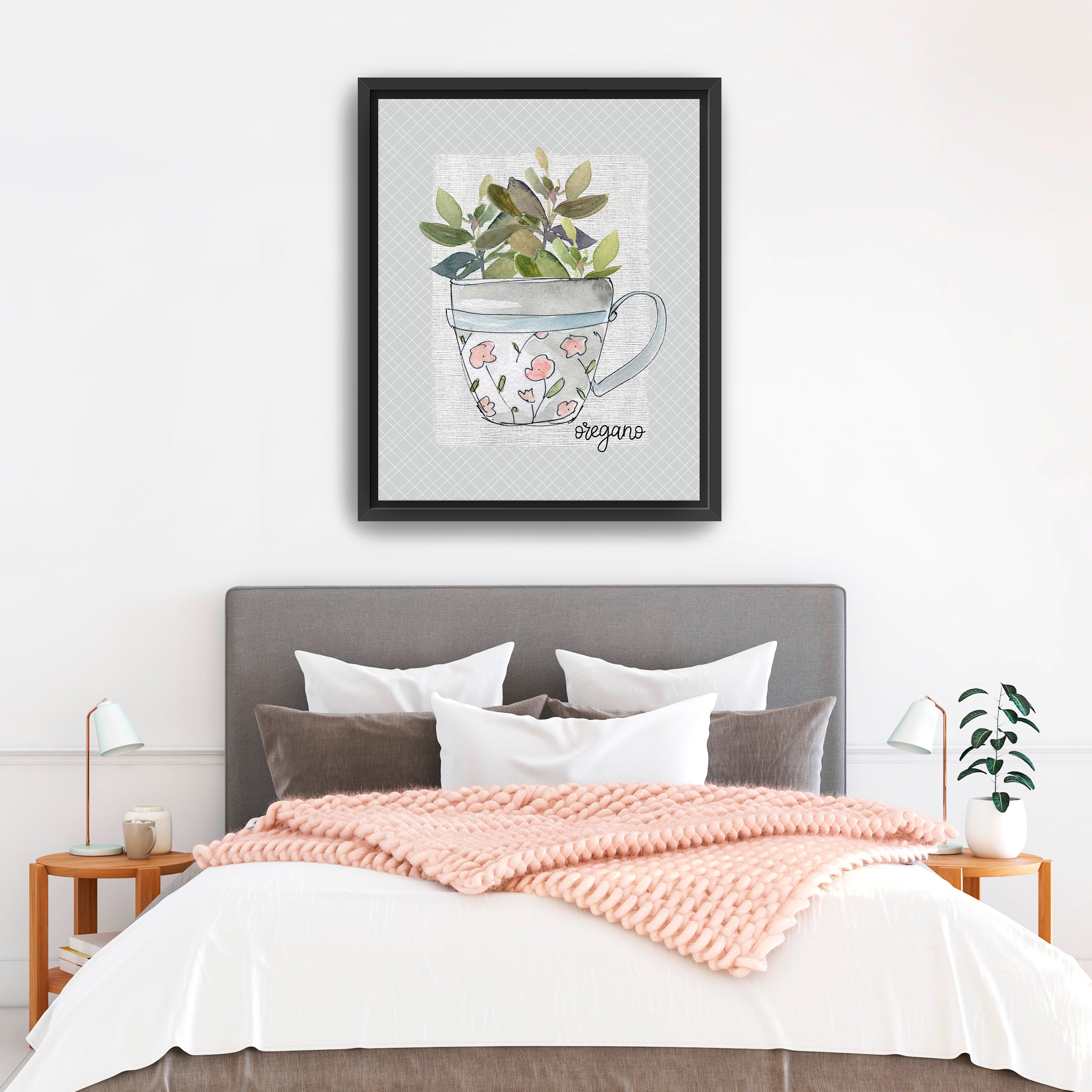 Herbs & Wildflowers Oregano Canvas Giclee