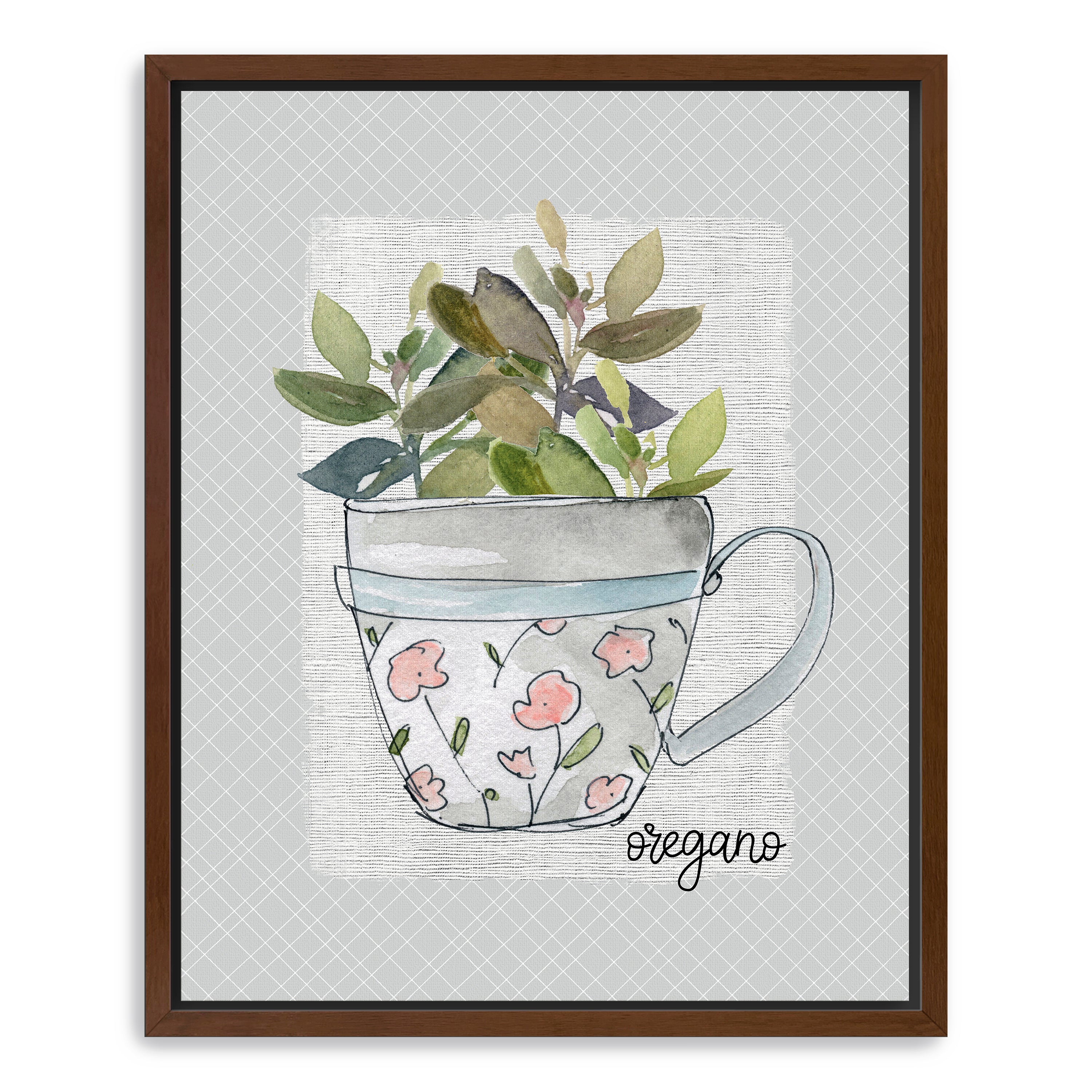 Herbs & Wildflowers Oregano Canvas Giclee