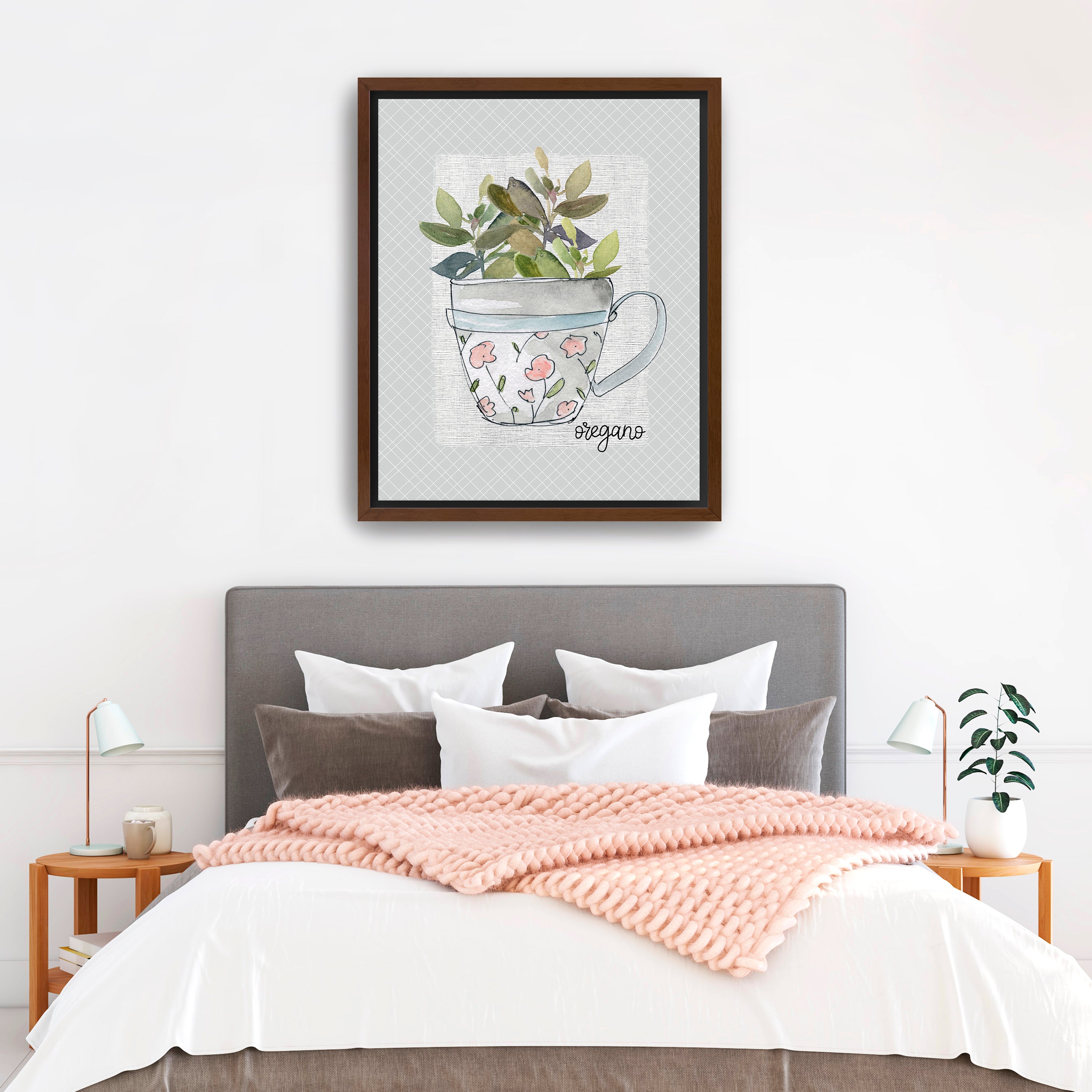 Herbs & Wildflowers Oregano Canvas Giclee