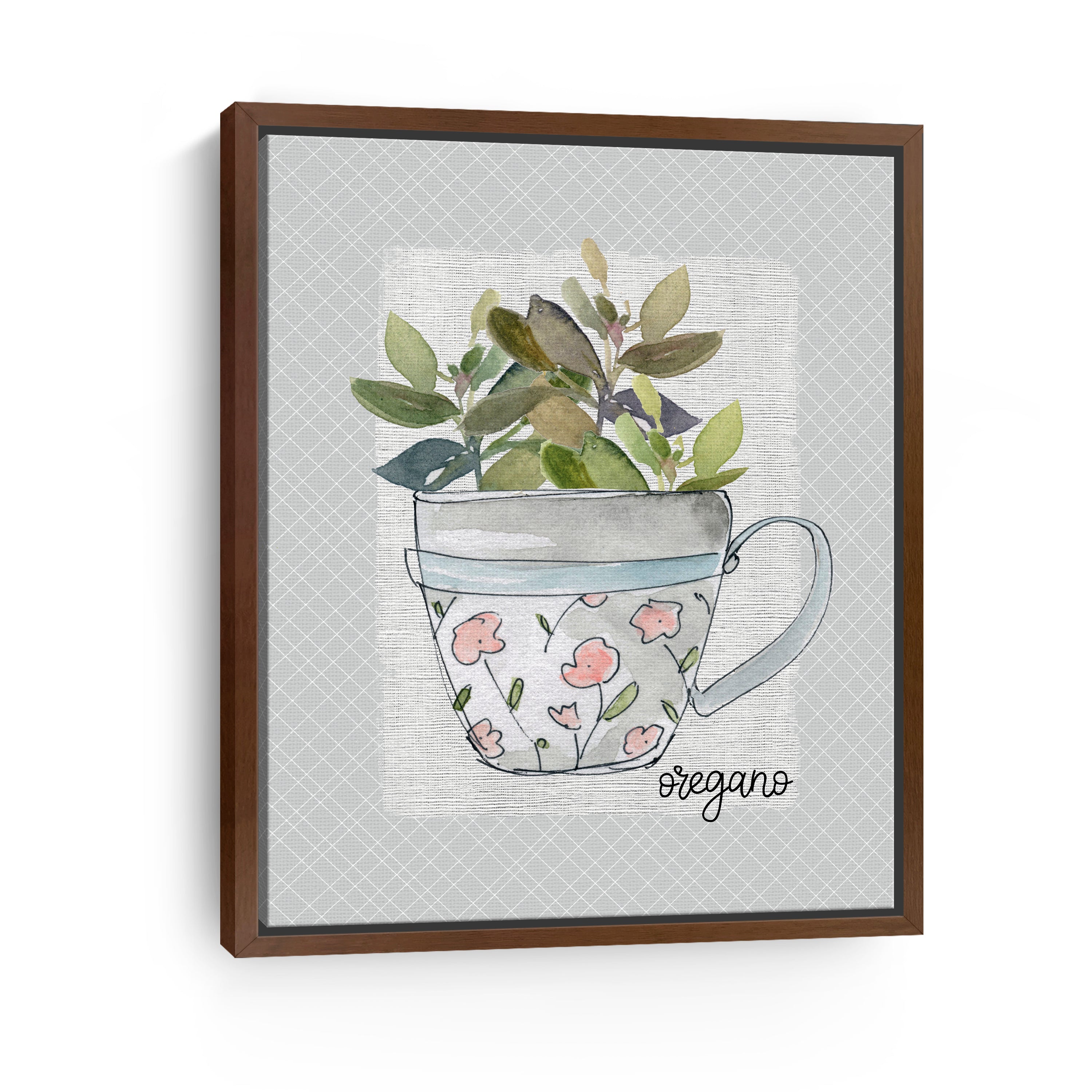 Herbs & Wildflowers Oregano Canvas Giclee