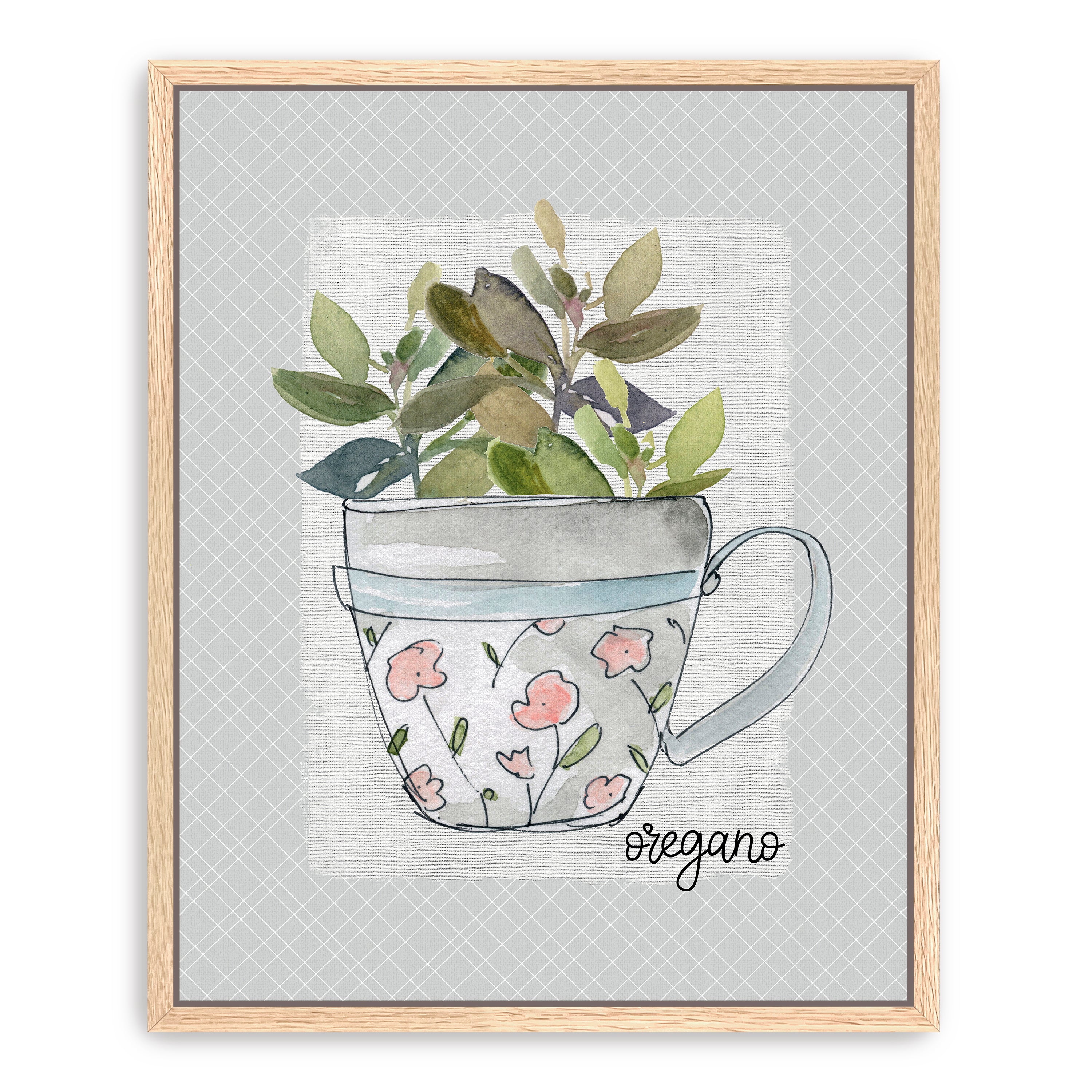 Herbs & Wildflowers Oregano Canvas Giclee