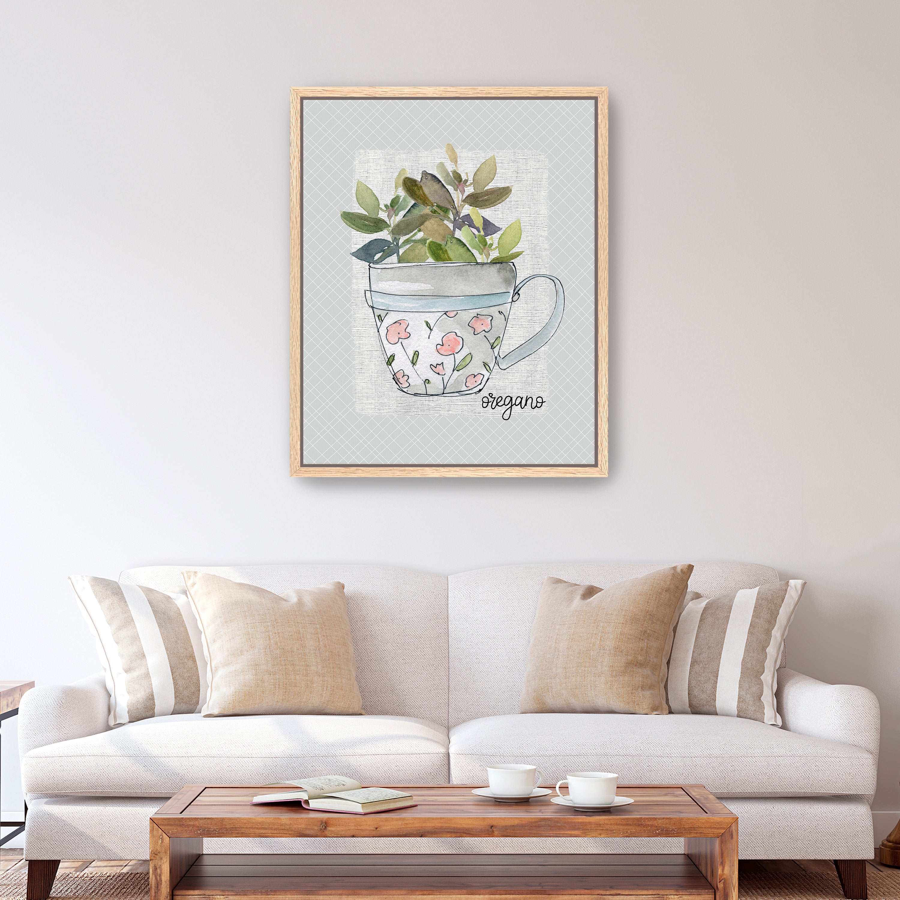Herbs & Wildflowers Oregano Canvas Giclee