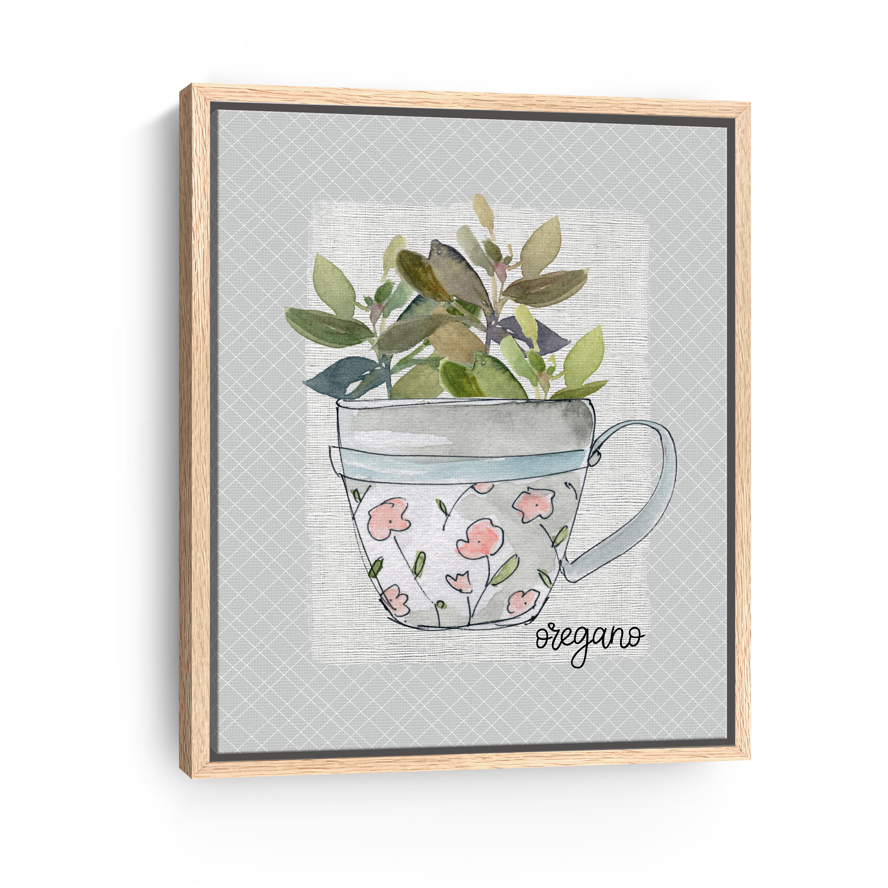 Herbs & Wildflowers Oregano Canvas Giclee