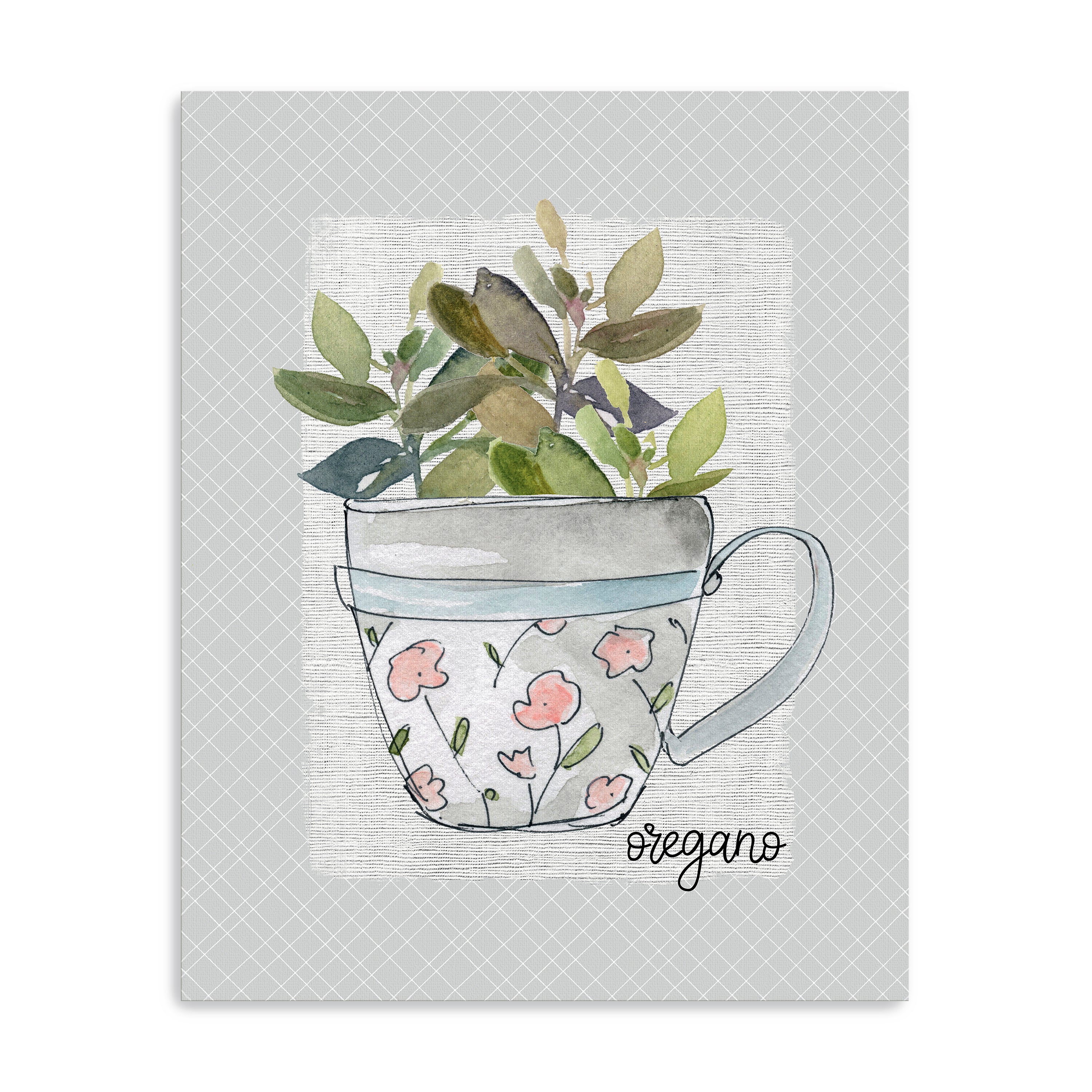 Herbs & Wildflowers Oregano Canvas Giclee