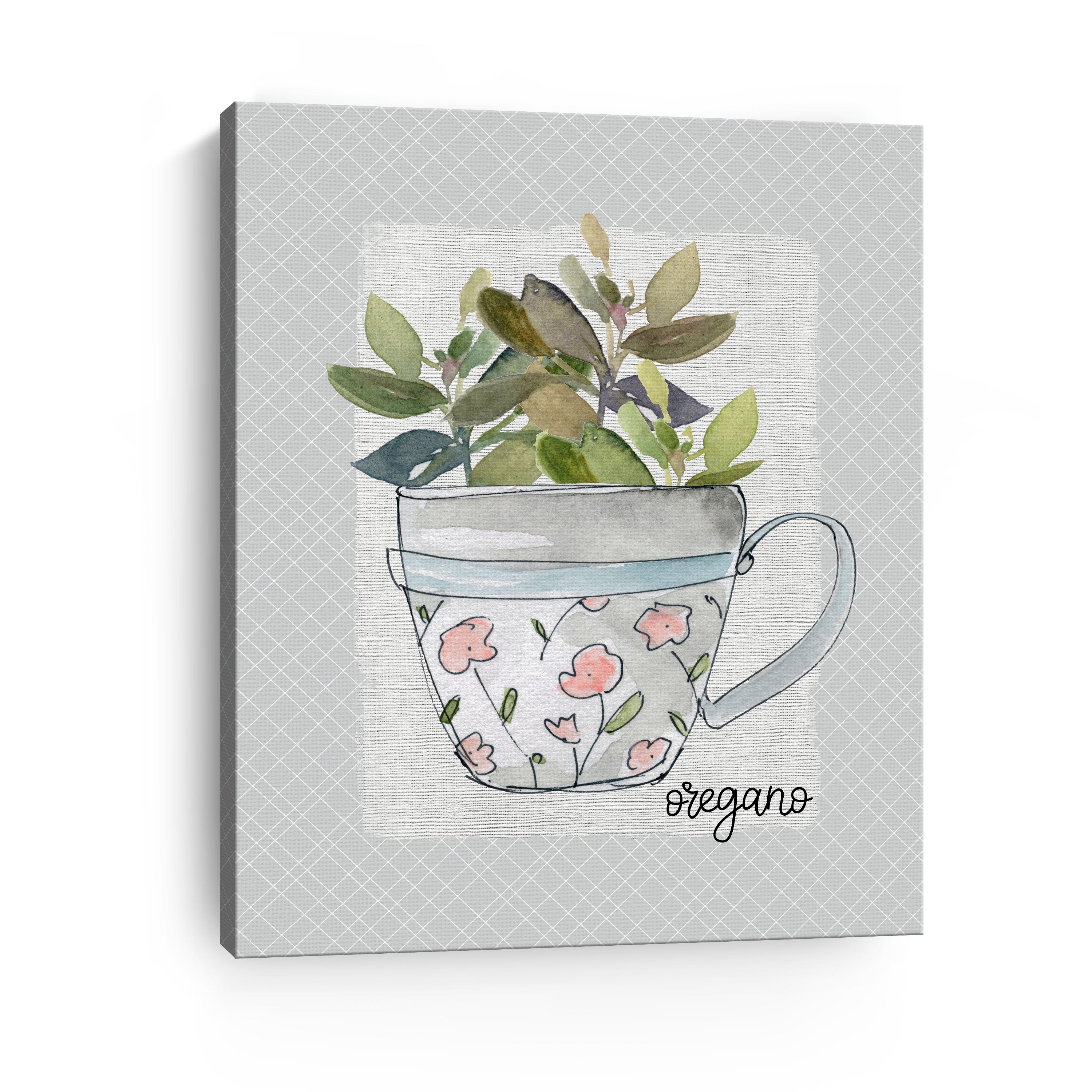 Herbs & Wildflowers Oregano Canvas Giclee