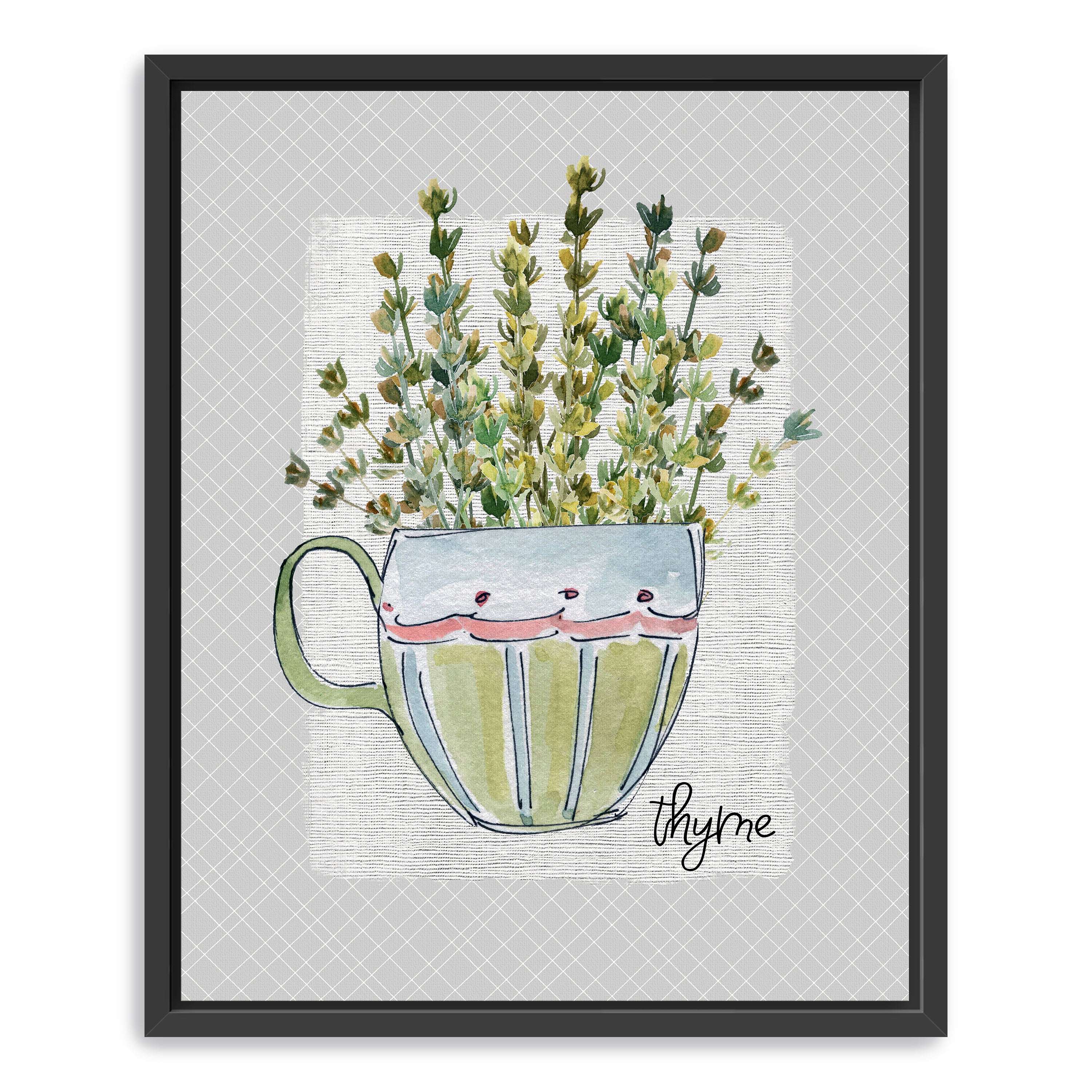 Herbs & Wildflowers Thyme Canvas Giclee