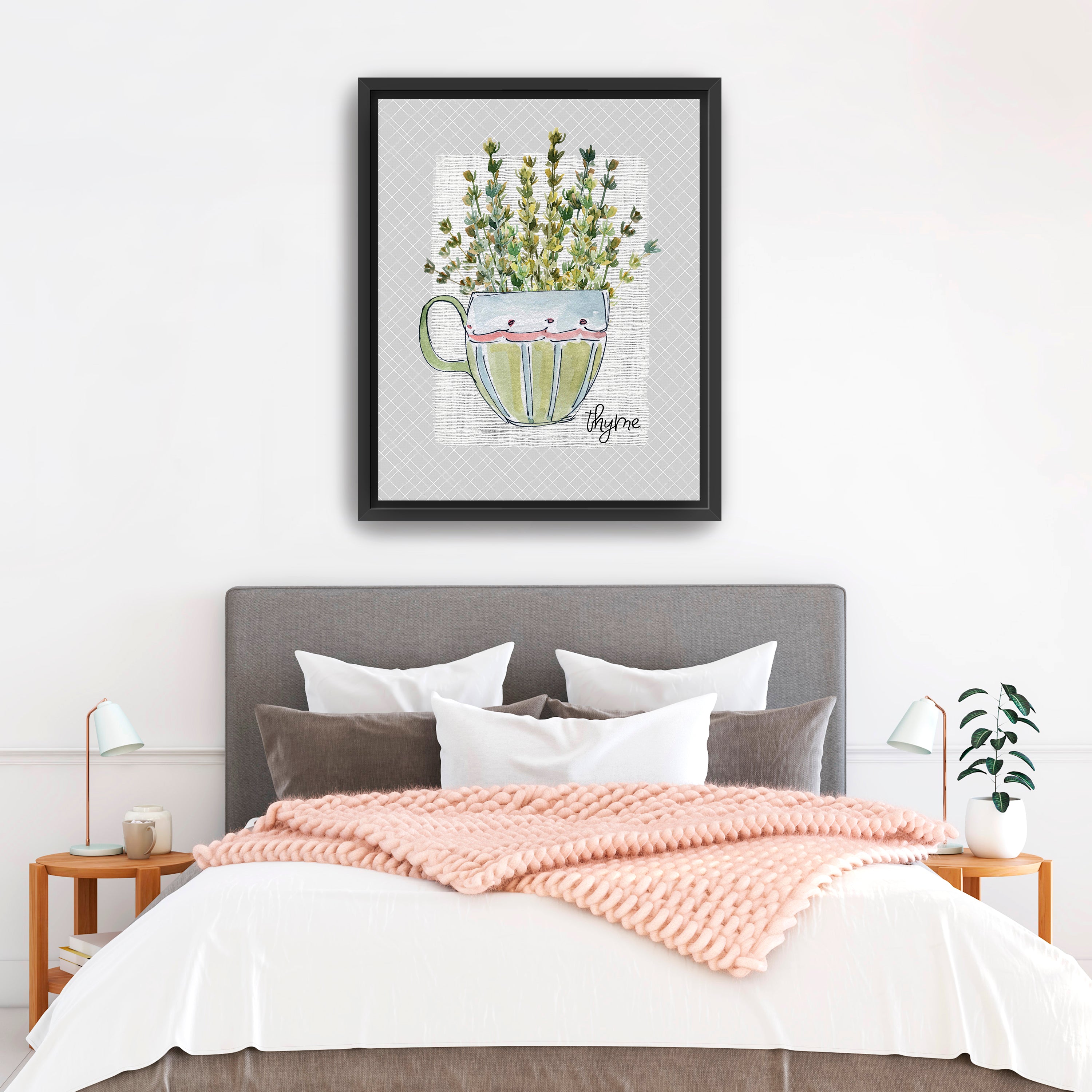 Herbs & Wildflowers Thyme Canvas Giclee