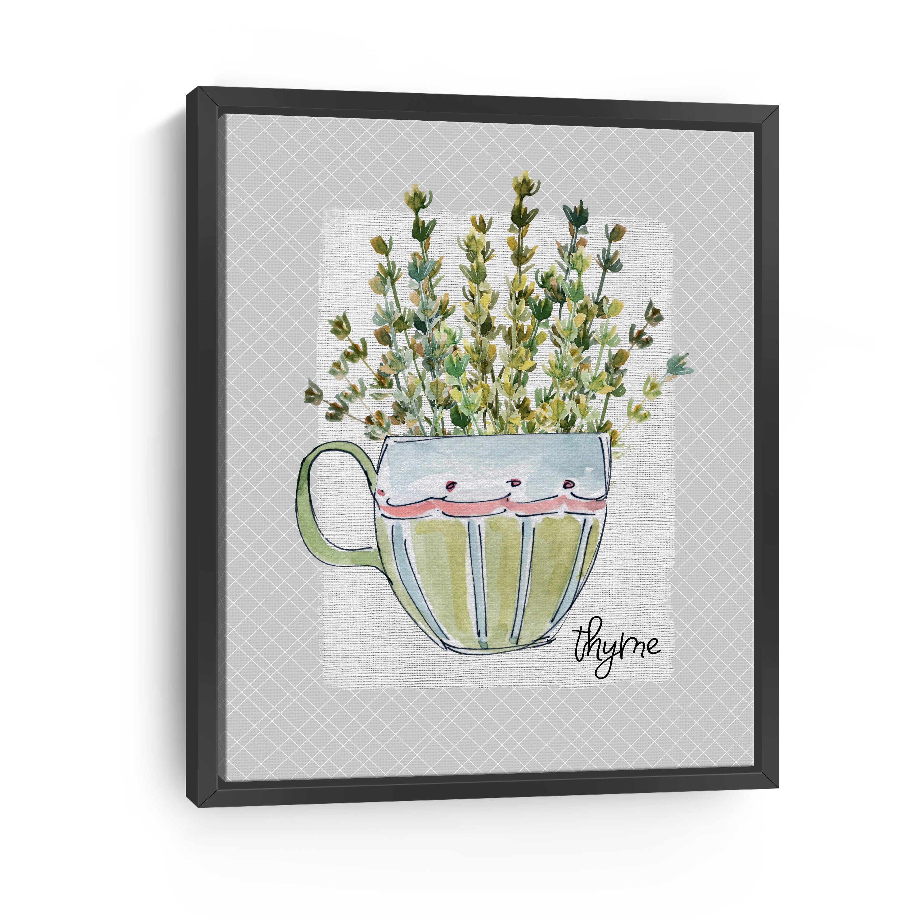 Herbs & Wildflowers Thyme Canvas Giclee
