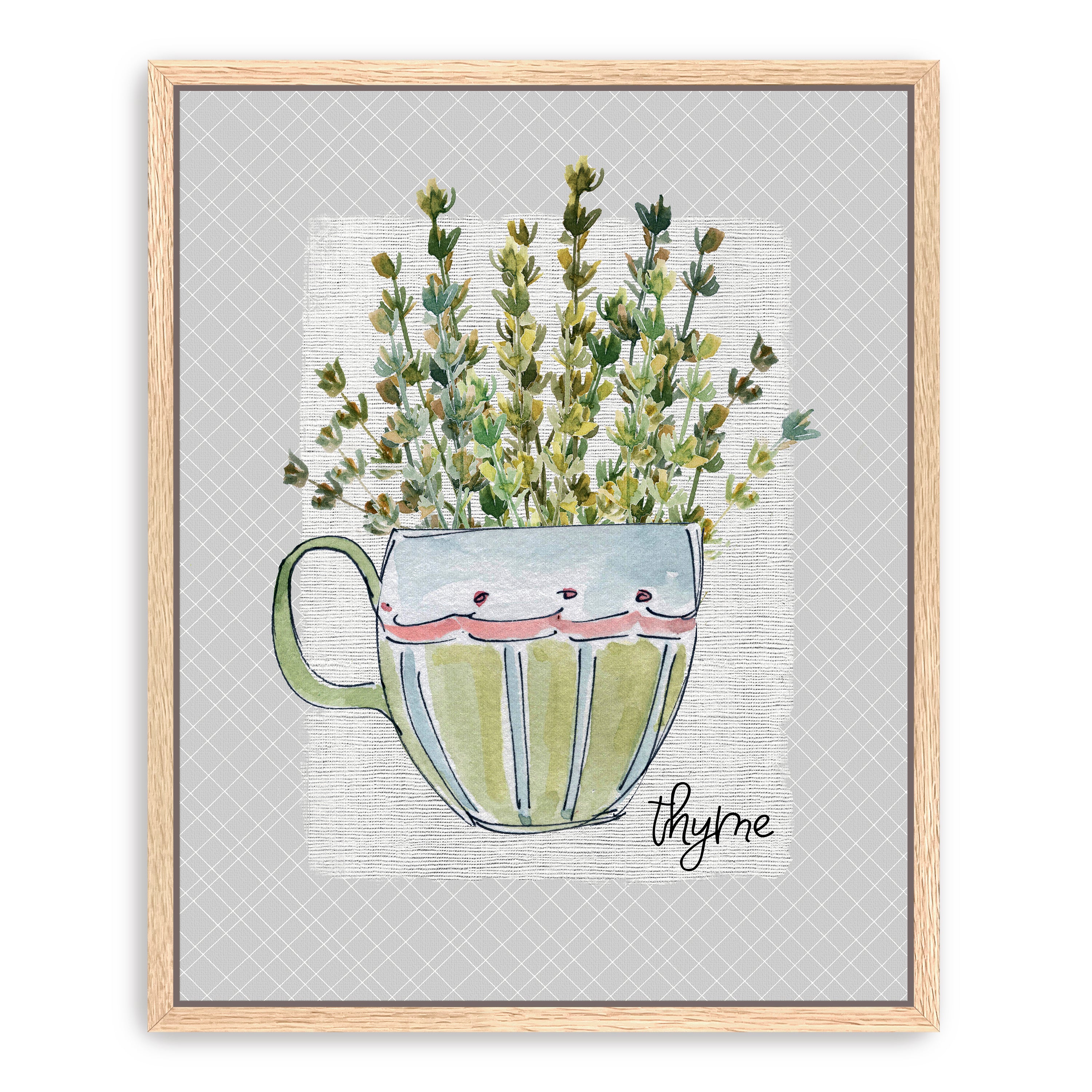 Herbs & Wildflowers Thyme Canvas Giclee