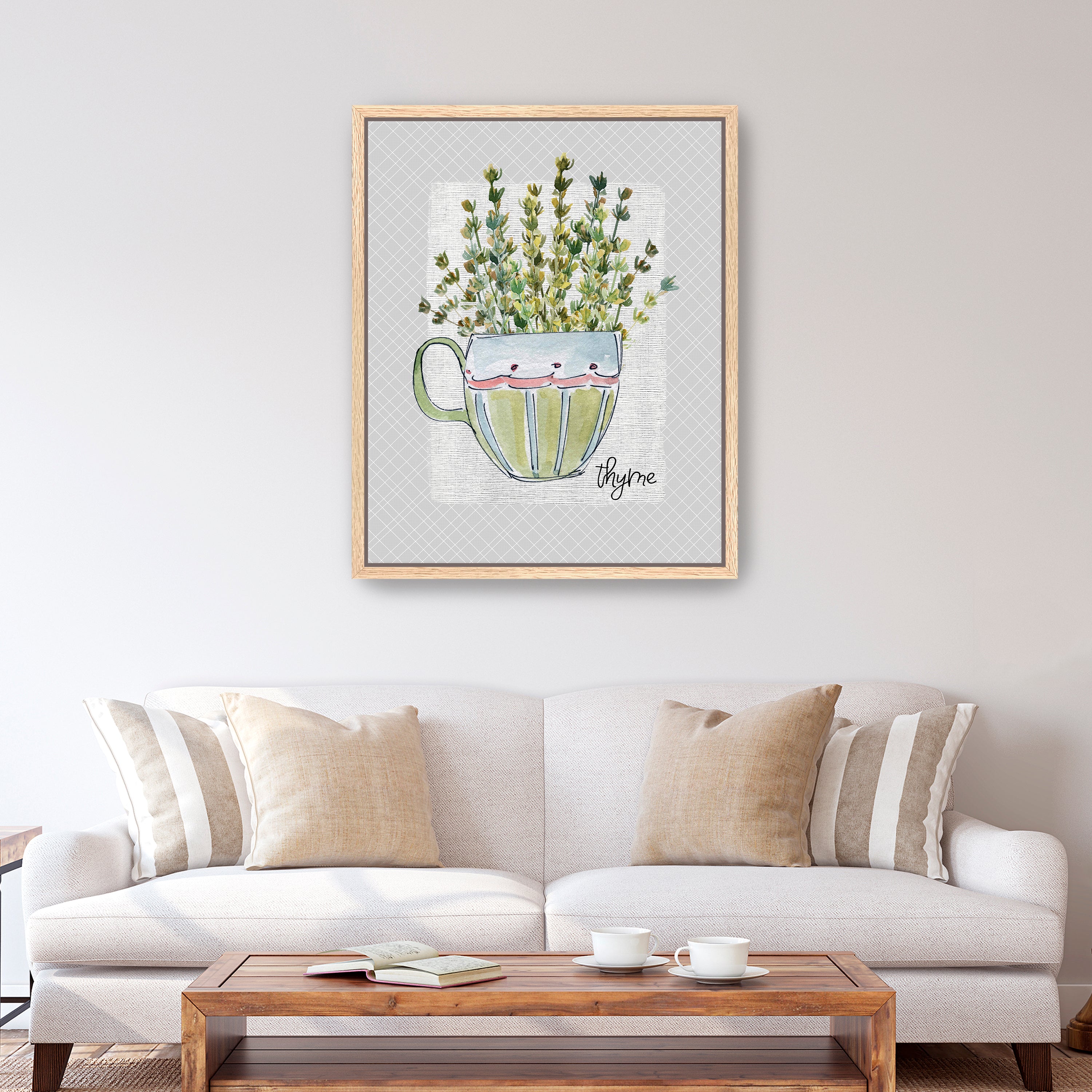 Herbs & Wildflowers Thyme Canvas Giclee