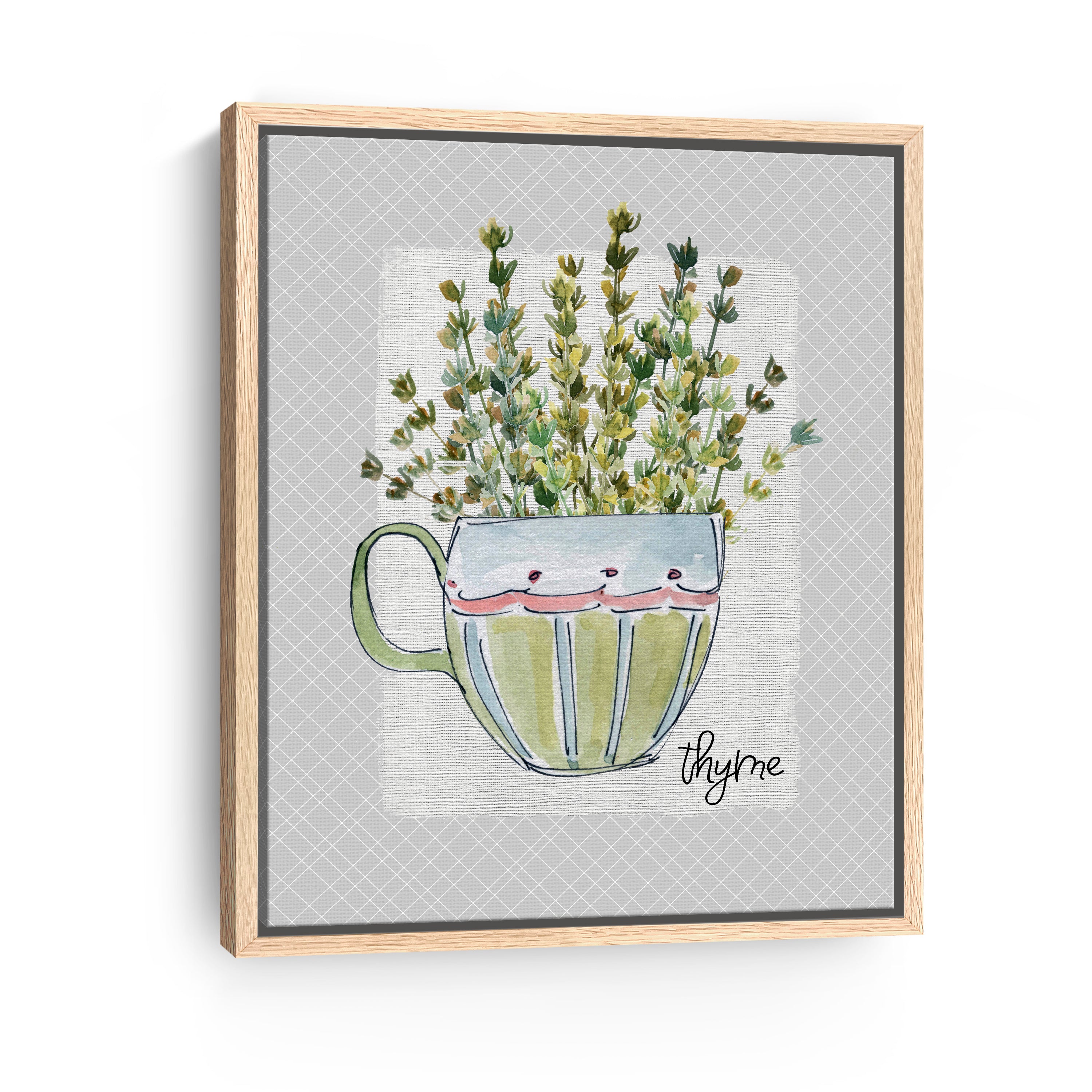 Herbs & Wildflowers Thyme Canvas Giclee