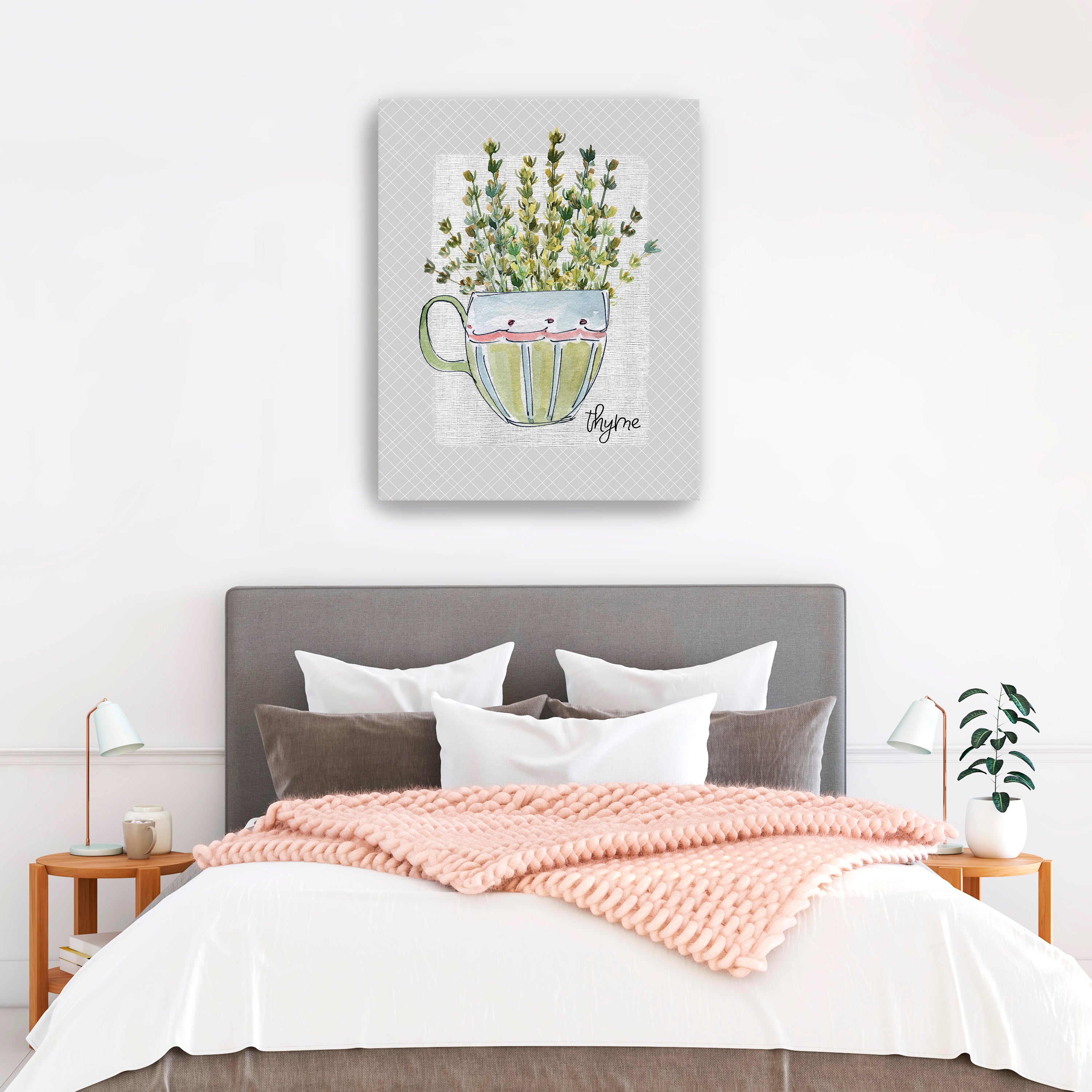 Herbs & Wildflowers Thyme Canvas Giclee