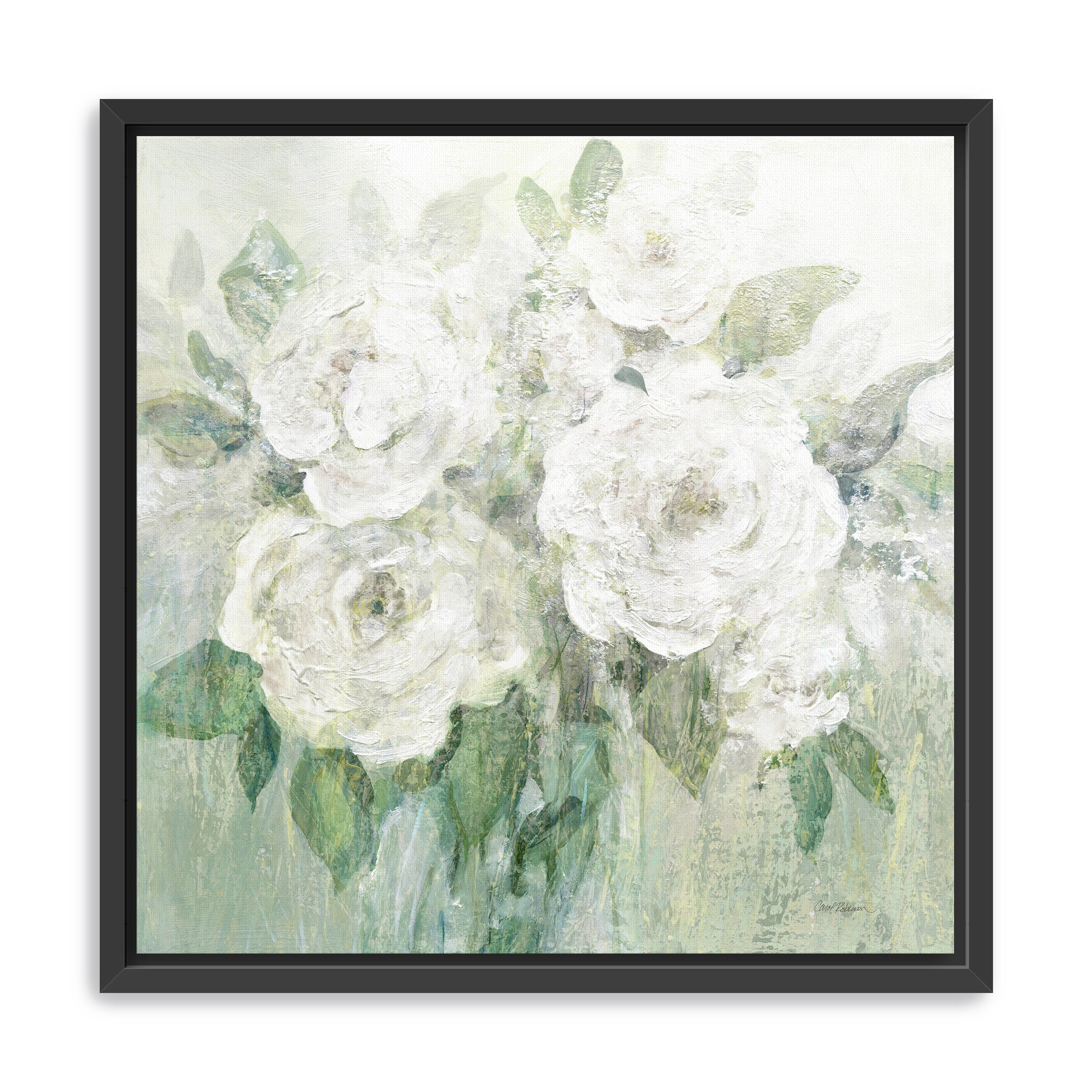 Muted White Blooms I Canvas Giclee