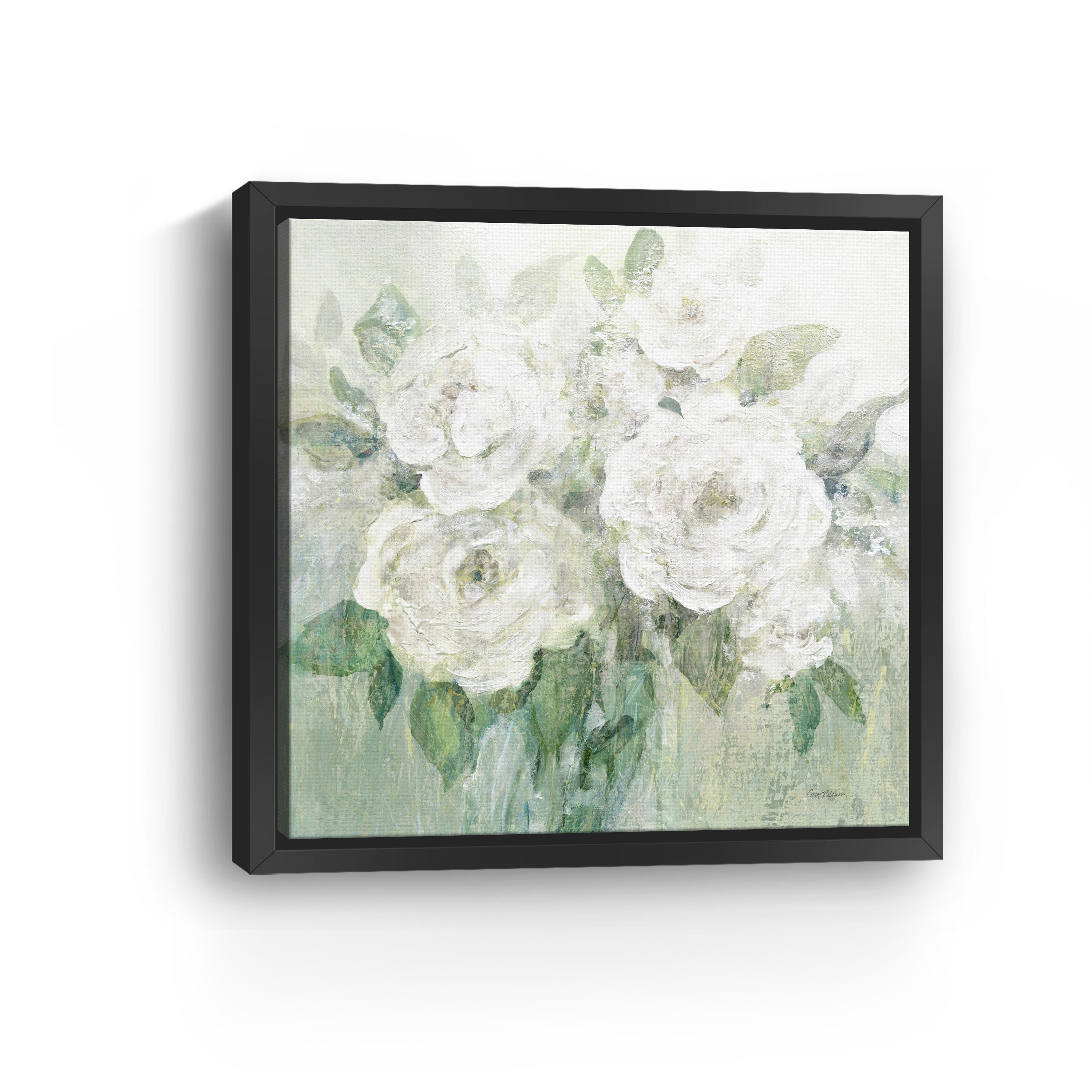 Muted White Blooms I Canvas Giclee