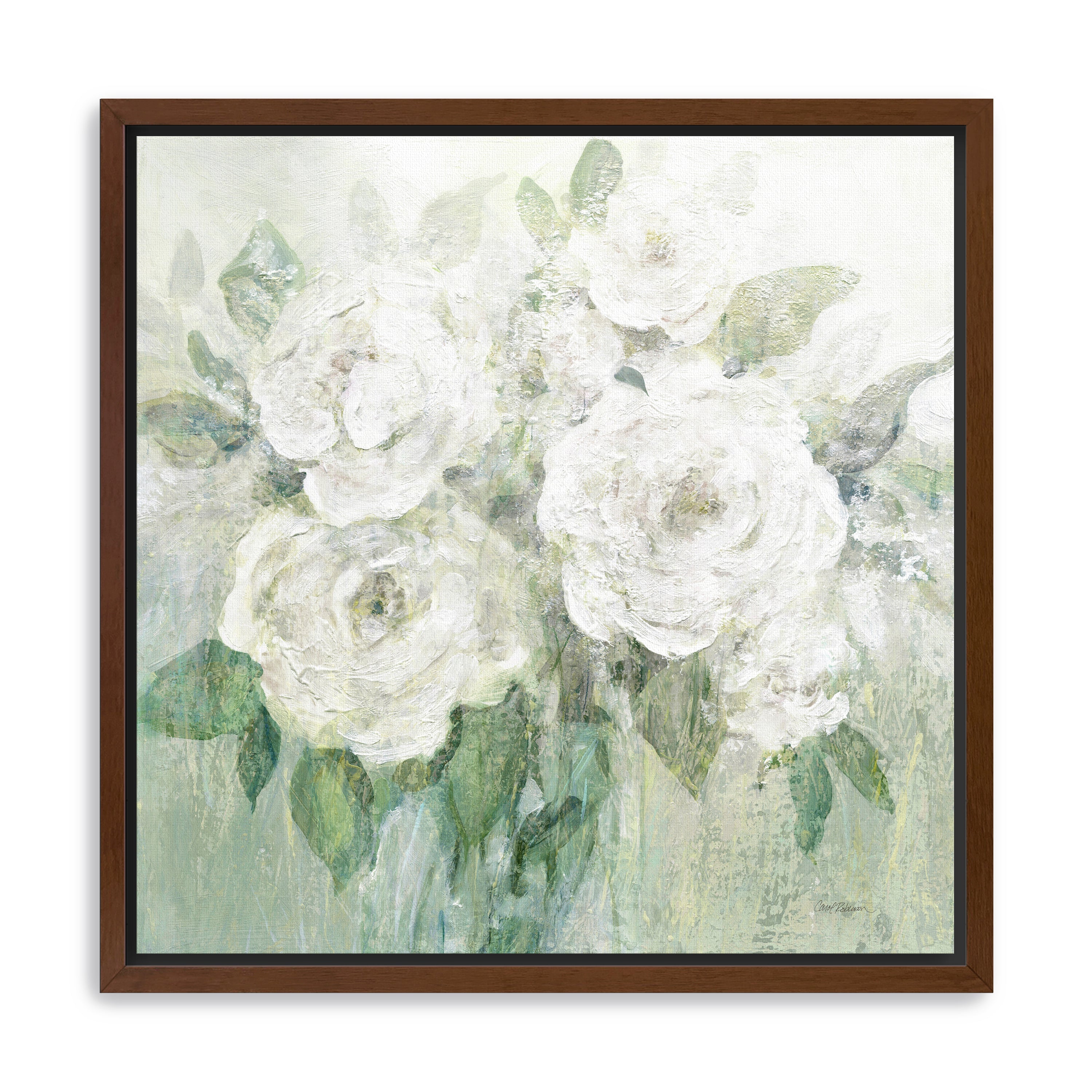 Muted White Blooms I Canvas Giclee