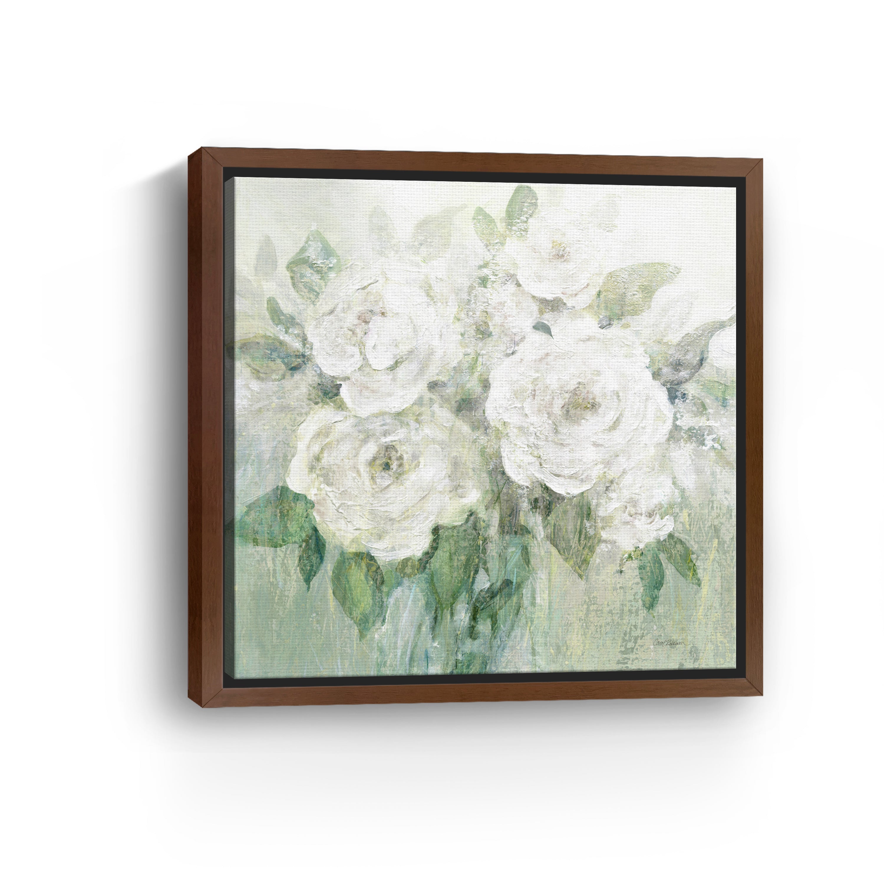 Muted White Blooms I Canvas Giclee